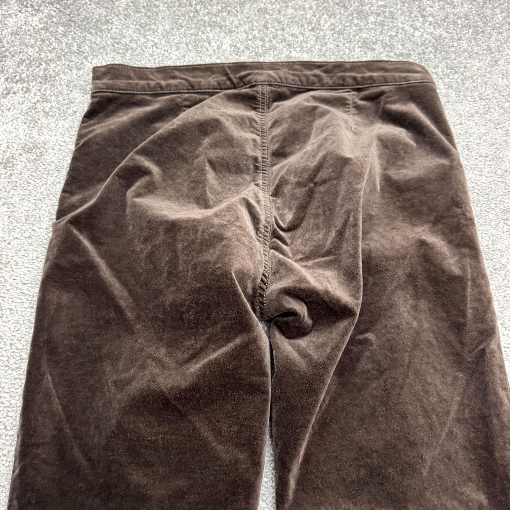 Gap Gap 1969 Pants Womens 30R Brown Velvet Velour Cotton High Rise Side Zip Legging Size 30" / US 8 / IT 44 - 5 Thumbnail