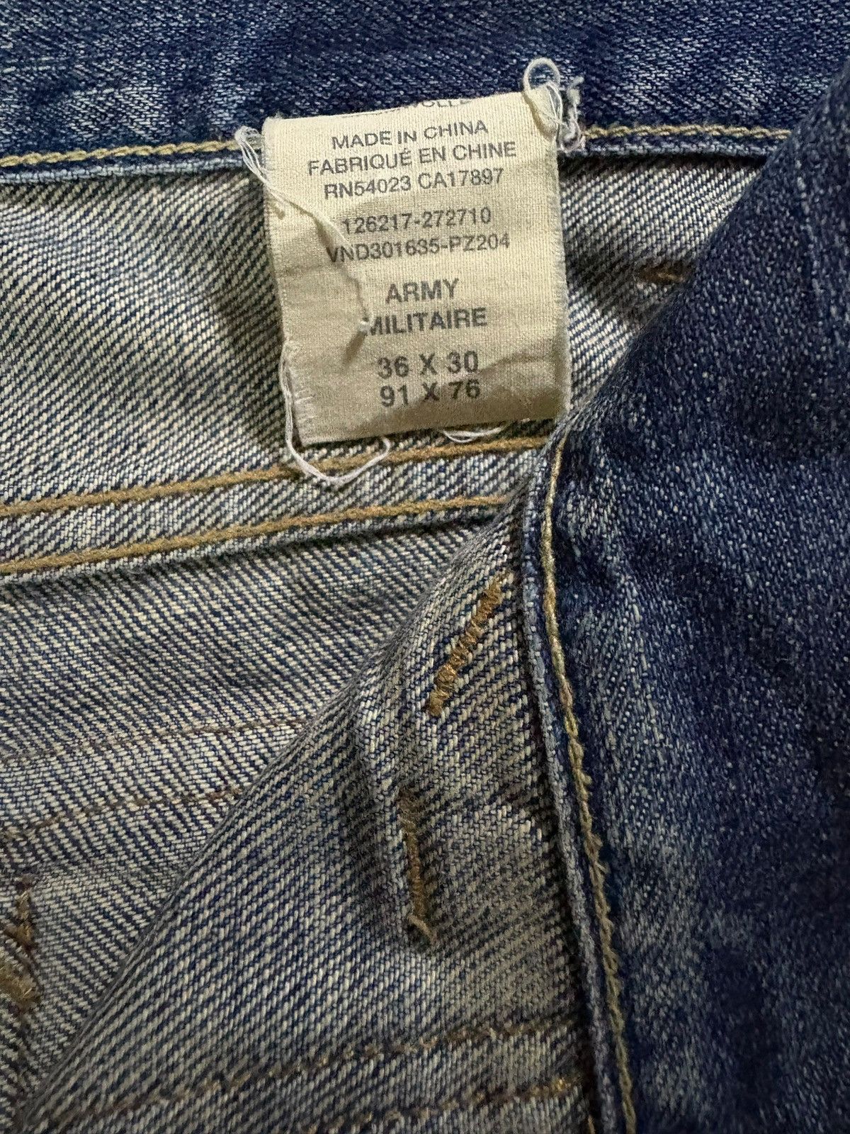 Gap Vintage Gap Army Baker Fatigue Mud Wash Distress Baggy Jeans Size US 38 / EU 54 - 10 Thumbnail
