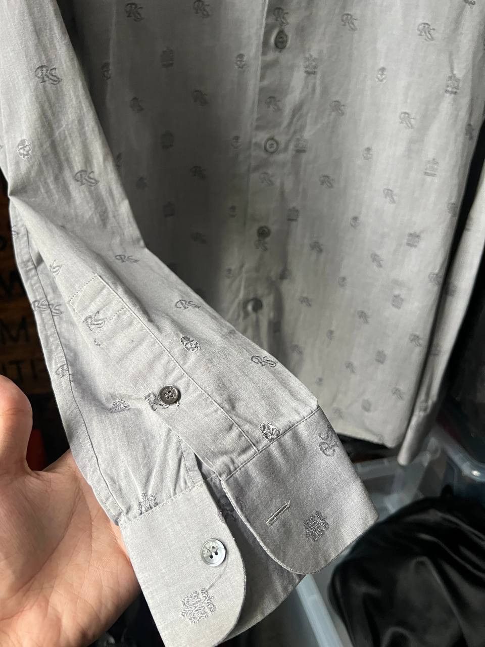 Raf Simons AW06/07 Raf Simons Grey Patterned Shirt Size 44 Size US S / EU 44-46 / 1 - 5 Thumbnail