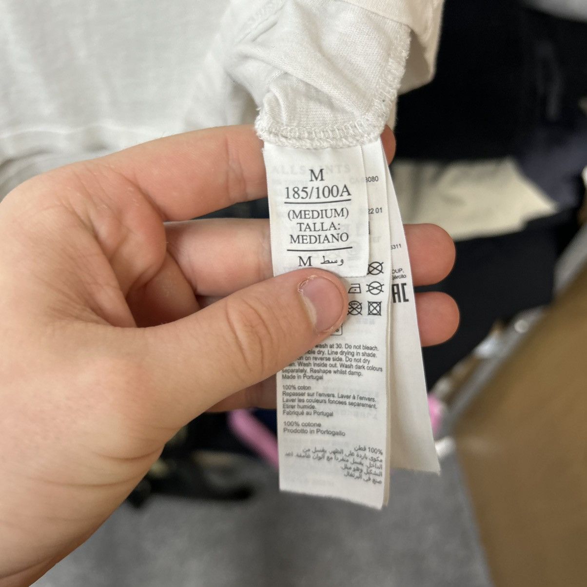 Allsaints Mens Allsaints Big logo streetwear designer tee size M Size US M / EU 48-50 / 2 - 13 Thumbnail