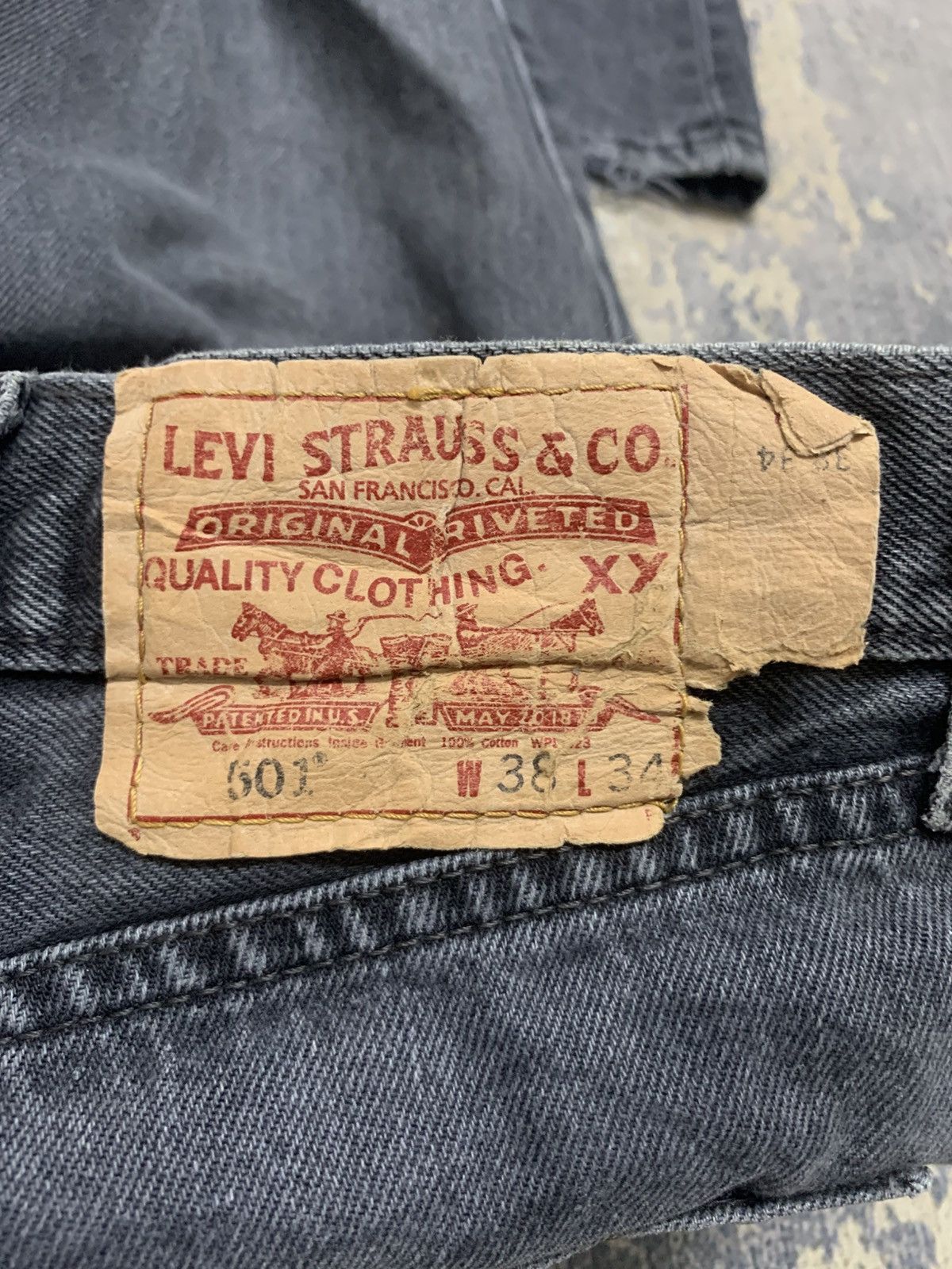 Levi's Vintage Y2K Levi's 501 Faded Black Jeans W36 Size US 38 / EU 54 - 11 Thumbnail
