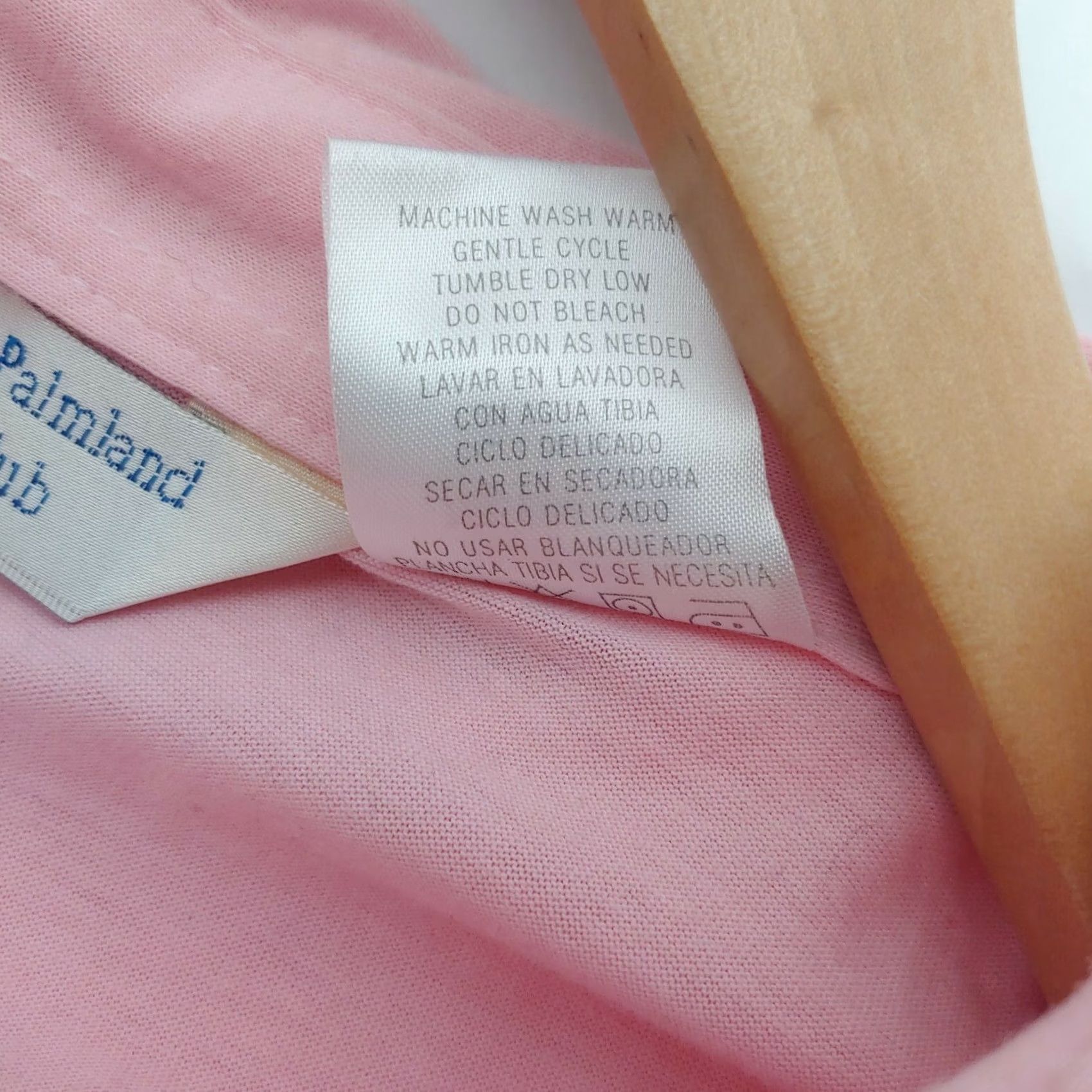 Vintage Vintage Palmland Club Petite Medium Pink Golf Shirt Collared Country Retro Size M / US 6-8 / IT 42-44 - 4 Thumbnail