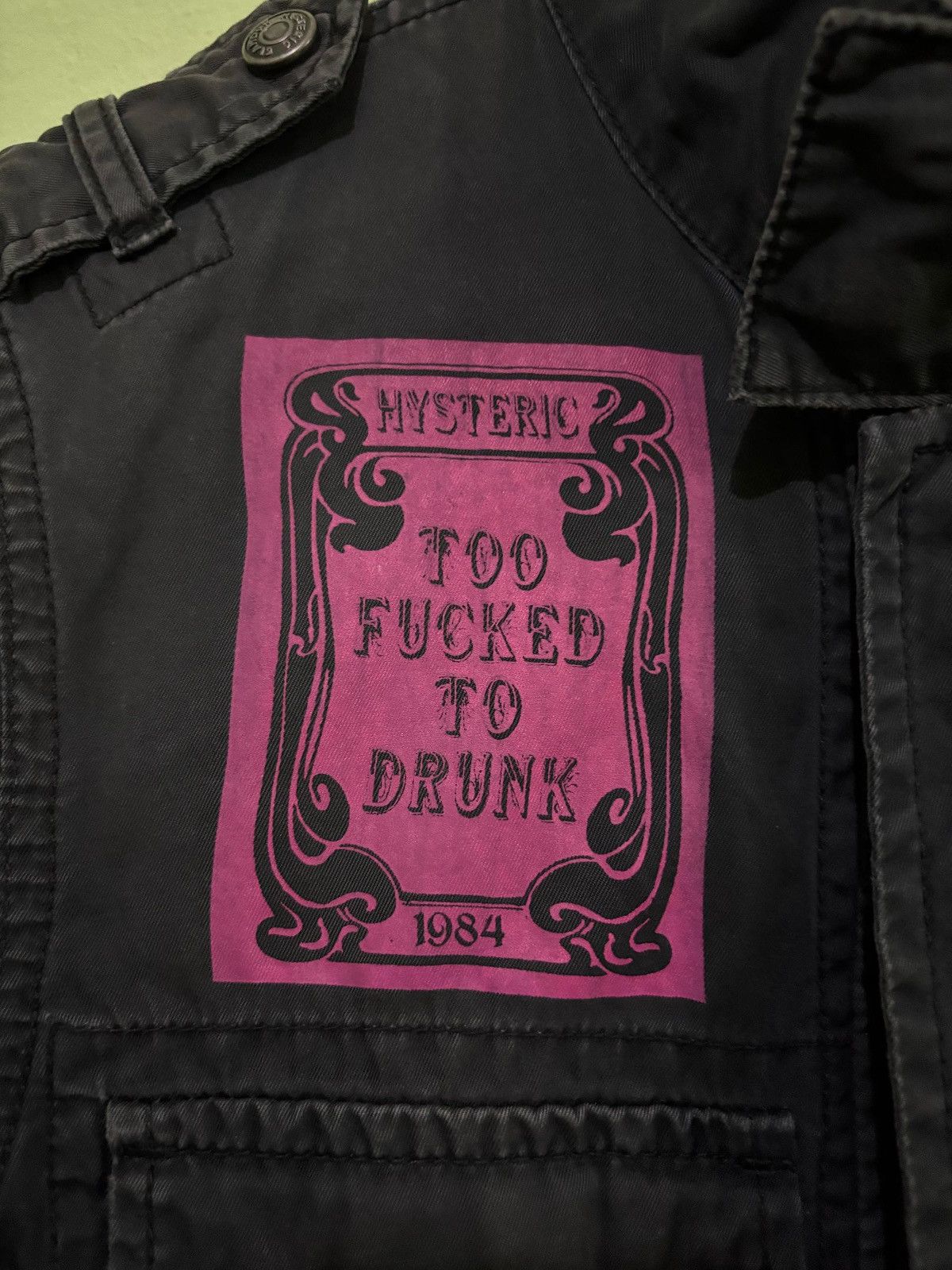 Hysteric Glamour VTG Hysteric Glamour Jacket too Fucked To Dunk skeleton Size US S / EU 44-46 / 1 - 16 Thumbnail