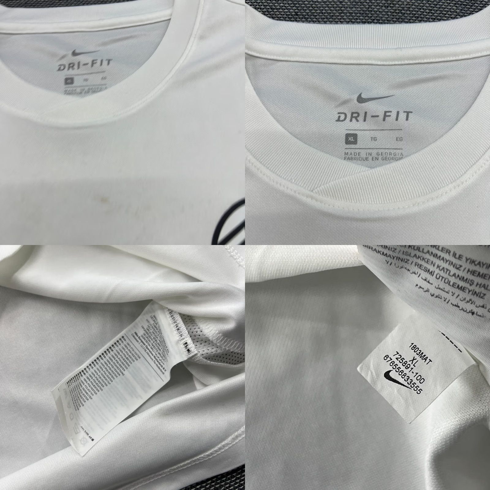 Nike VINTAGE Nike Football Jersey Mens Jako Training White 3x FC Kickers Obertshausen Short Sleeve XS? (Note: cannot determine size beyond L in original) Size US L / EU 52-54 / 3 - 9 Thumbnail