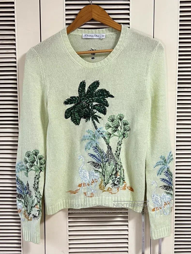 Dior Dior Embroidered sweater Size XXS / US 00 / IT 34 - 1 Thumbnail