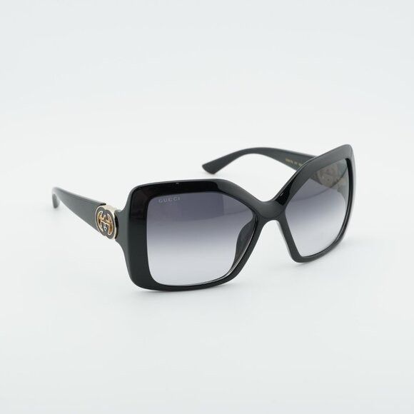 Gucci Gucci GG2015S 001 Sunglasses Black Square Frame Size ONE SIZE - 8 Thumbnail