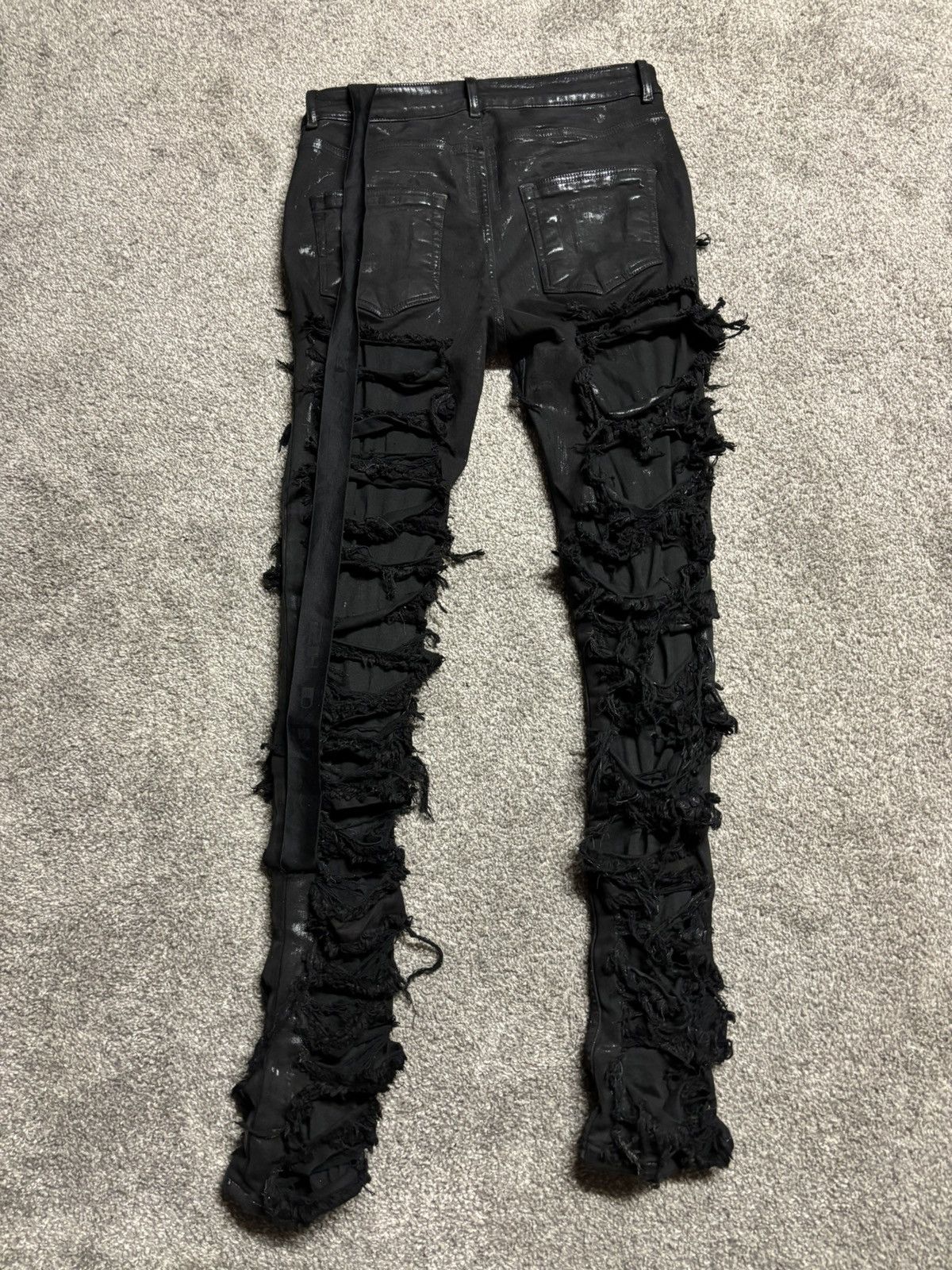 Rick Owens Rick owens waxed thrashed tyrone cut Size US 32 / EU 48 - 4 Thumbnail