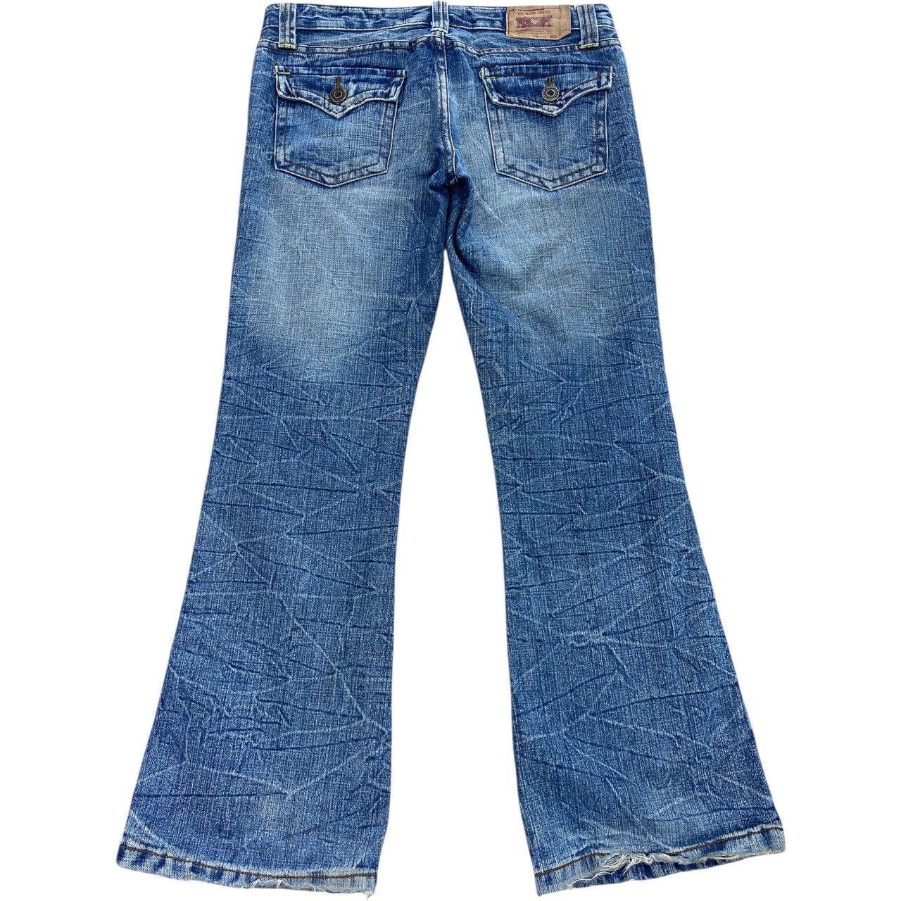 Japanese Brand Vintage Japanese Brand Distress Honeycomb Style Jeans Size US 33 - 3 Thumbnail