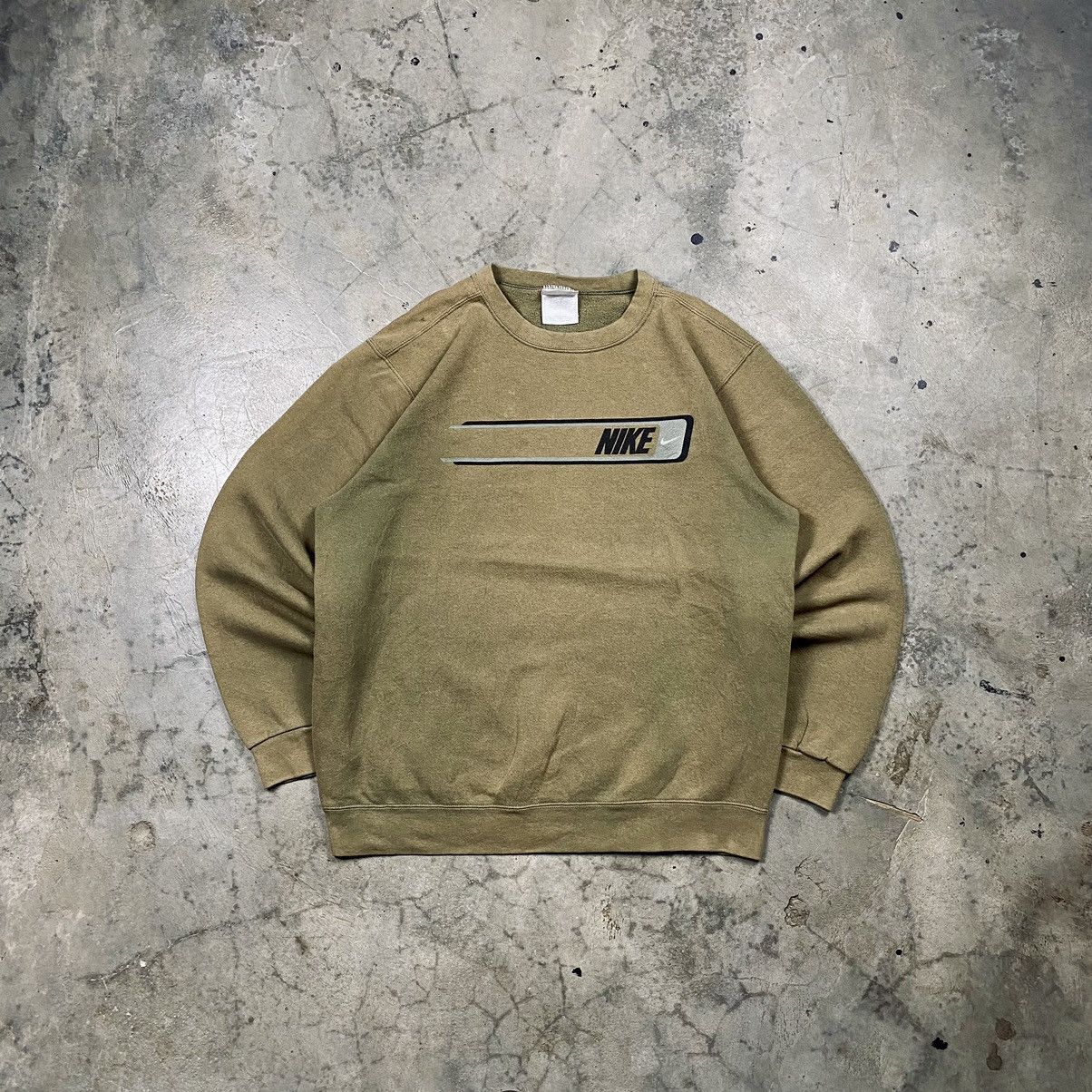 Nike × Vintage Rare💥90s Sunfaded Nike Box Logo Brown Crewneck Size US L / EU 52-54 / 3 - 1 Thumbnail