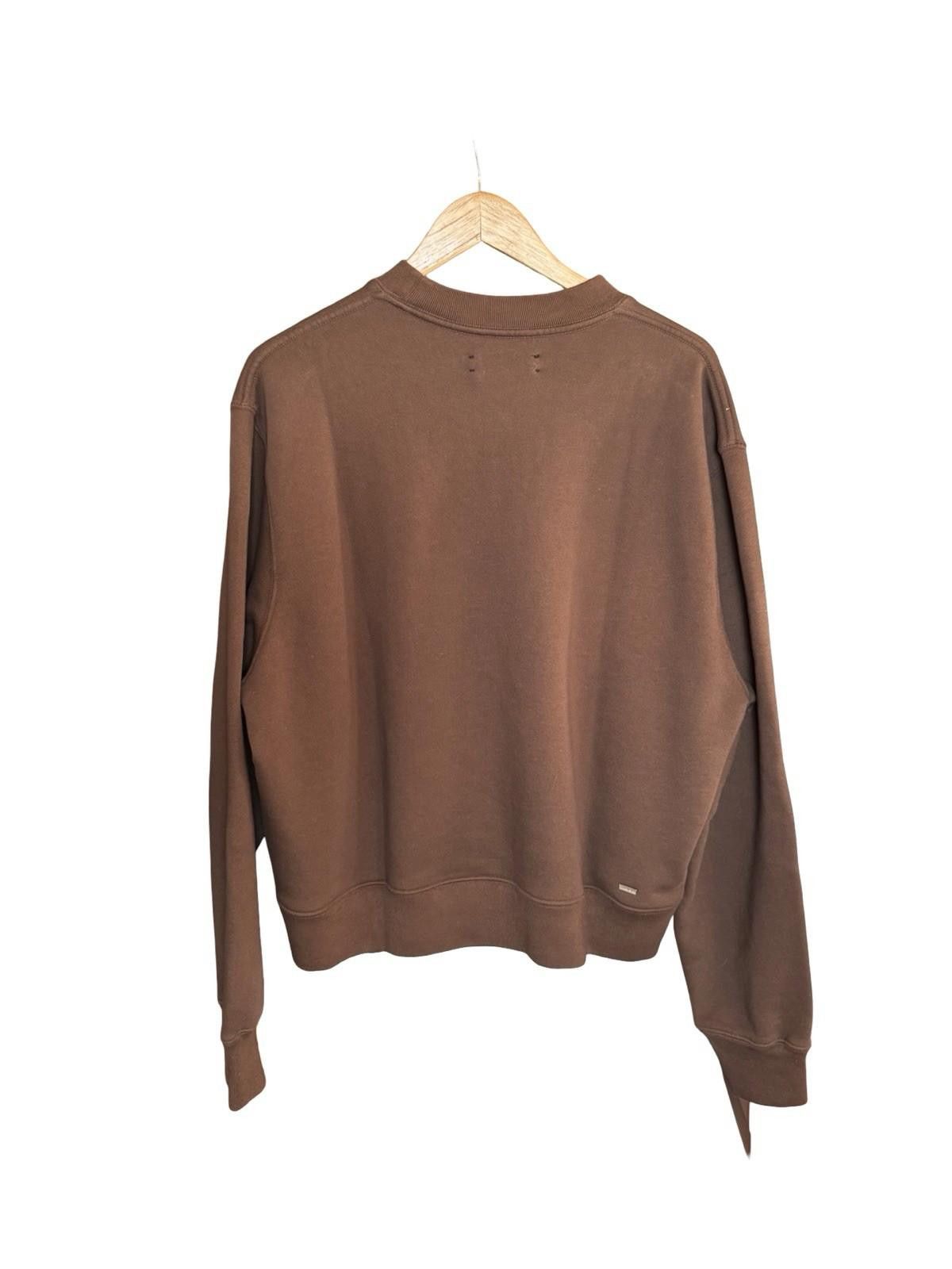 Amiri Amiri Brown Logo Sweatshirt Size M New Crewneck Pullover Size US M / EU 48-50 / 2 - 2 Thumbnail