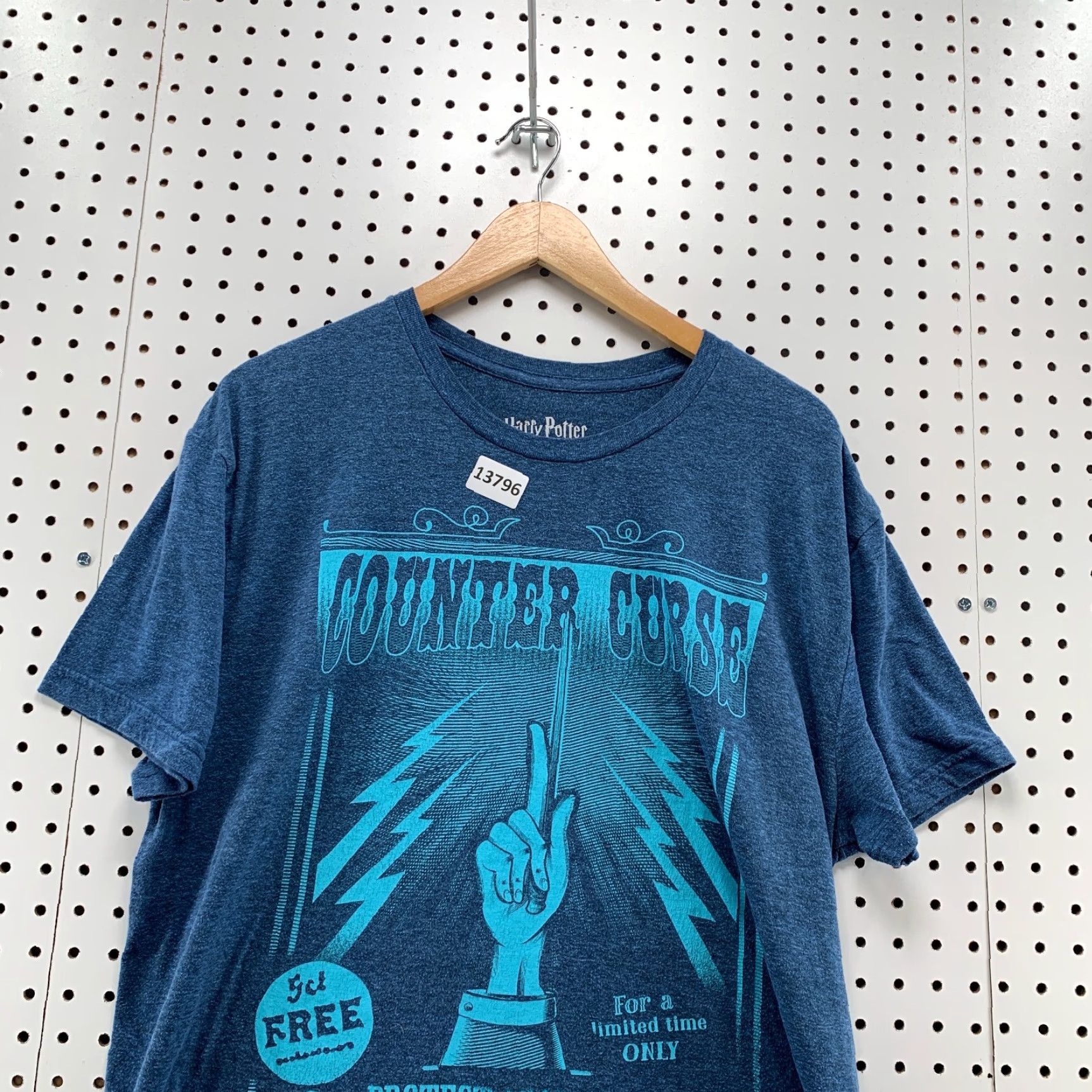 Vintage Vintage Harry Potter Dark Arts Blue T-Shirt XL Unisex 2010s Graphic Crew Neck Art Size US XL / EU 56 / 4 - 7 Thumbnail