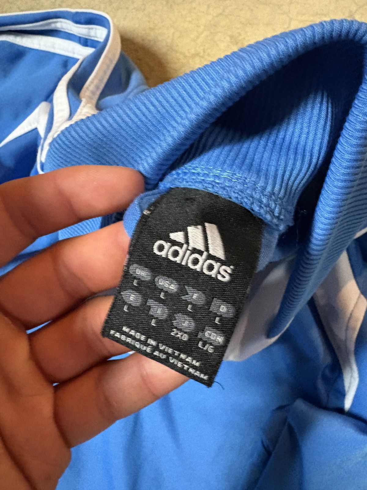Adidas Vintage 00’s Adidas Y2K Track Jacket Light Blue Size Large Size US L / EU 52-54 / 3 - 4 Thumbnail
