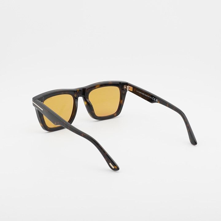 Tom Ford Tom Ford Lelio FT1207 52E Sunglasses Dark Havana Square Size ONE SIZE - 9 Thumbnail