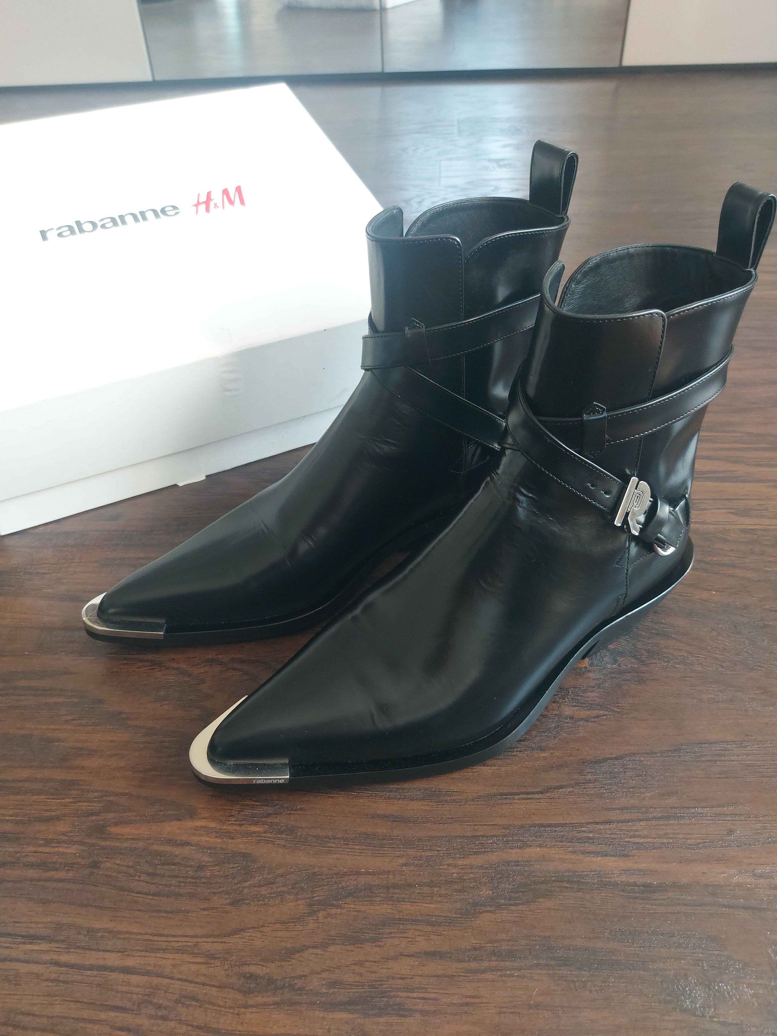 Other Rabanne x H&M Bucke Leather Boots Size US 9.5 / EU 42-43 - 1 Thumbnail