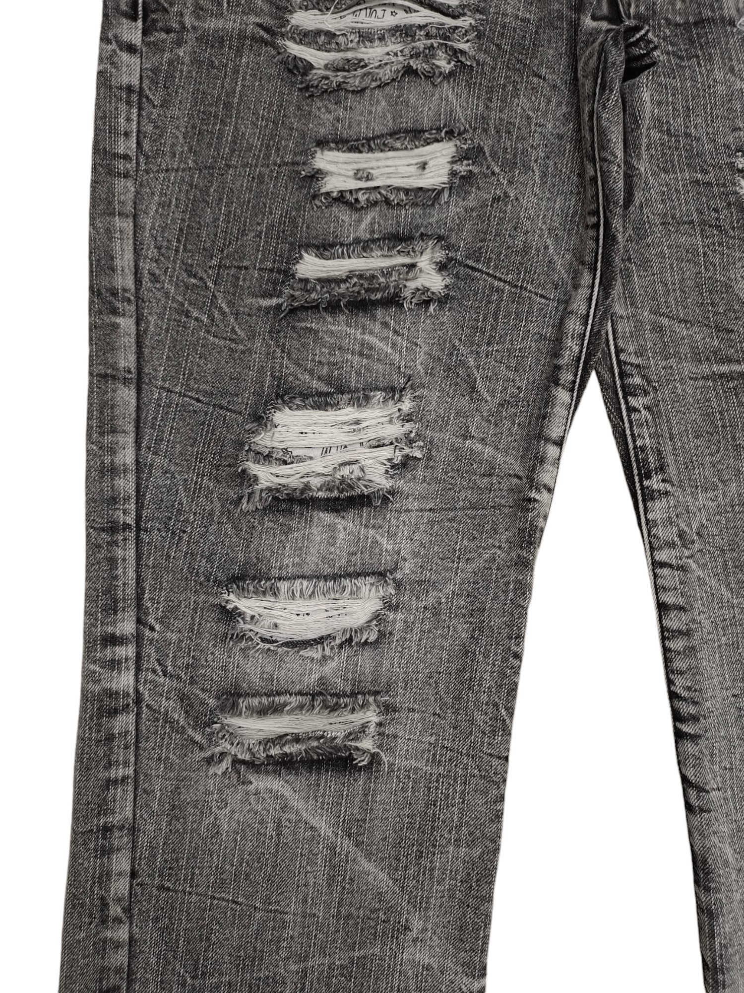 Comme des Garcons × Undercover Vintage Y2k Assured Joy Clawmark Distress Faded Denim Jeans Size US 32 / EU 48 - 6 Thumbnail