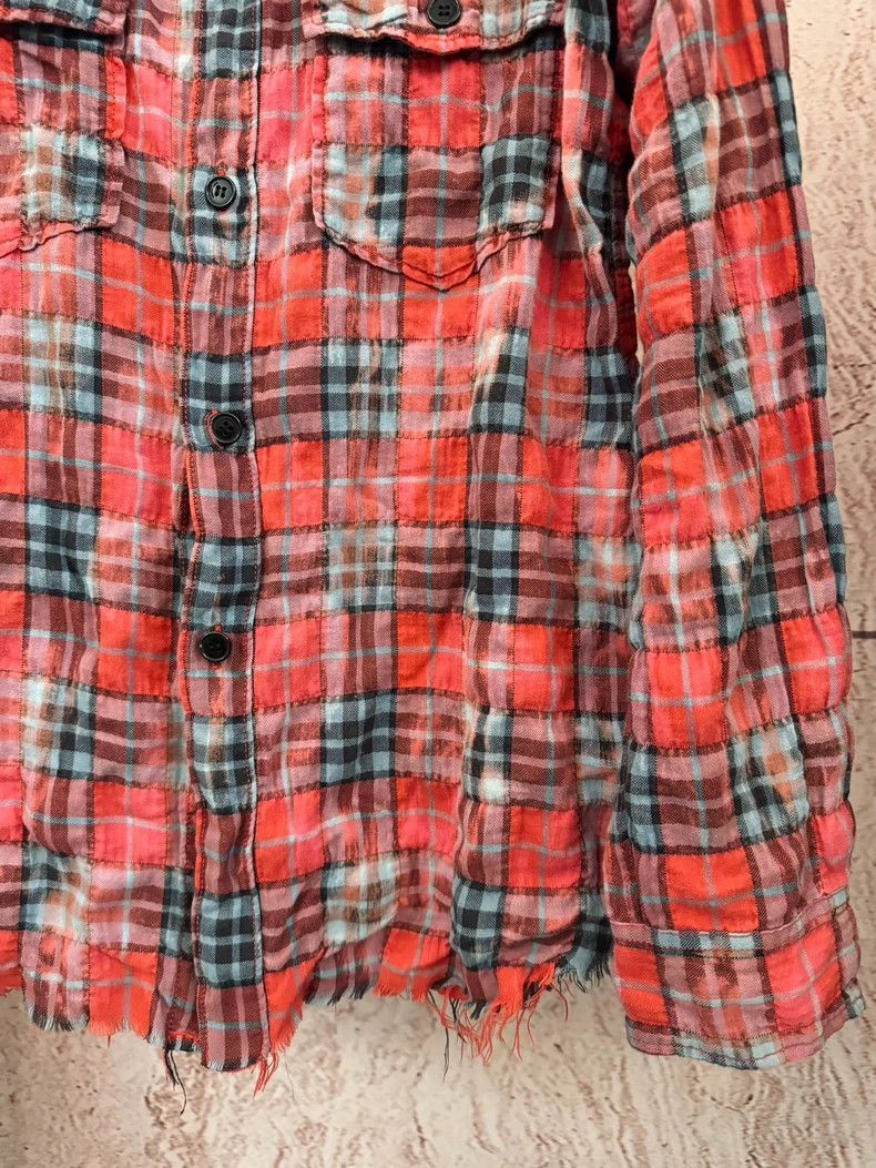 Saint Laurent Paris Saint Laurent Paris Saint Laurent Red Flannel Shirt M Size Size US M / EU 48-50 / 2 - 3 Thumbnail