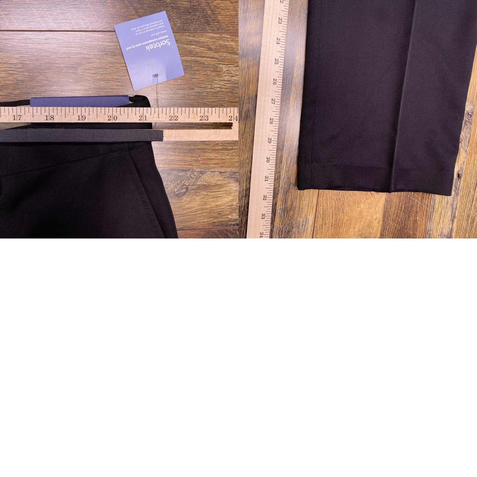 Croft & Barrow Croft & Barrow Dress Pants 42x32 Black No Iron Expandable Waist New Men Pants Flat Front Classic Straight Bottoms Dress Trousers Solid Size US 42 / EU 58 - 9 Thumbnail