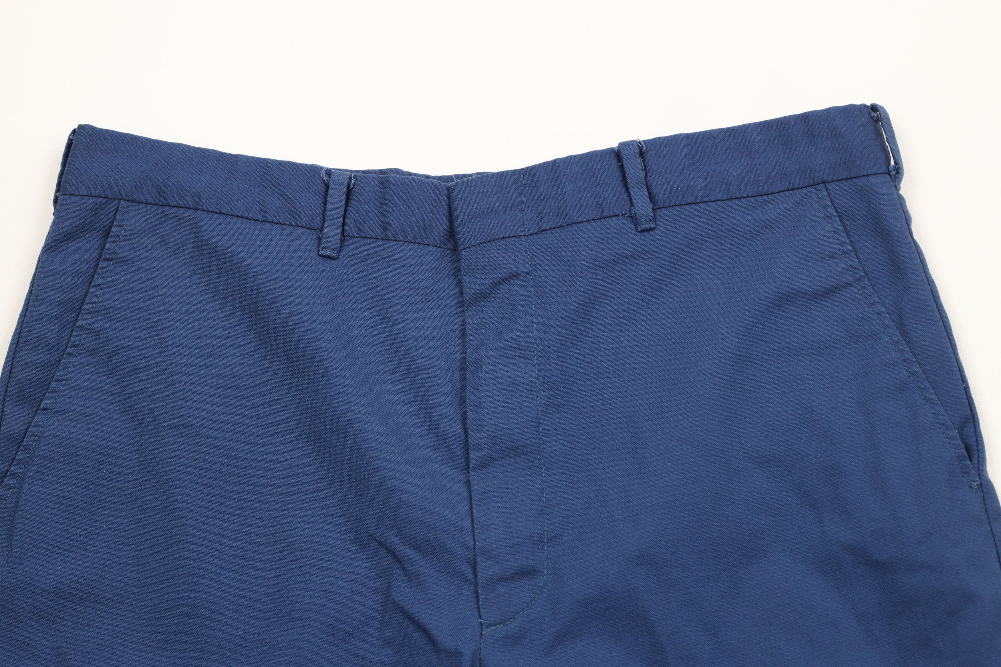 Vintage Vintage 60s 70s Streetwear Above Knee Chino Shorts Blue USA Size US 34 / EU 50 - 2 Thumbnail