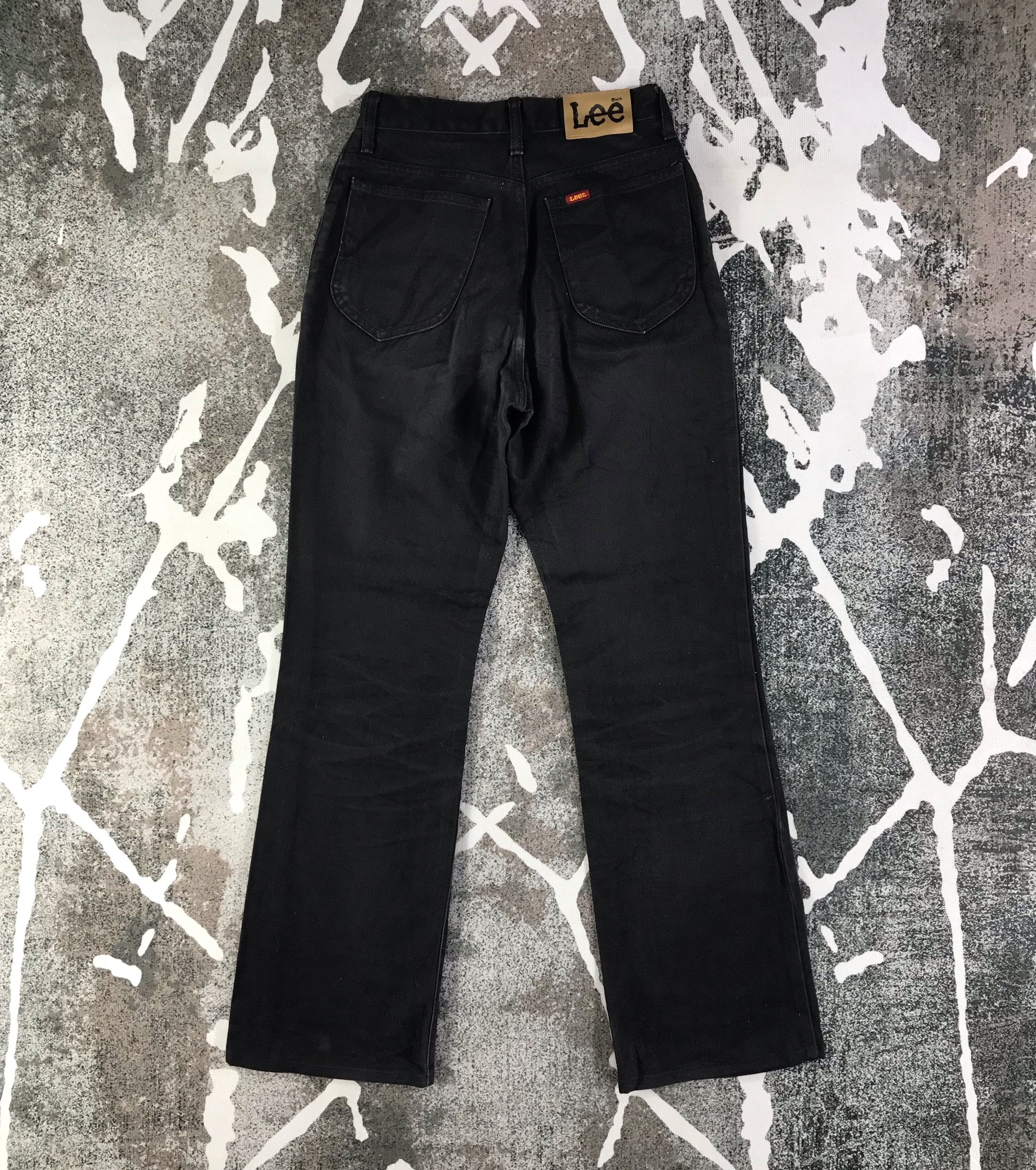 Lee Vintage Lee Riders Jeans High Waist Black Denim KJ1731 Size 25" / US 0 / IT 36 - 2 Thumbnail