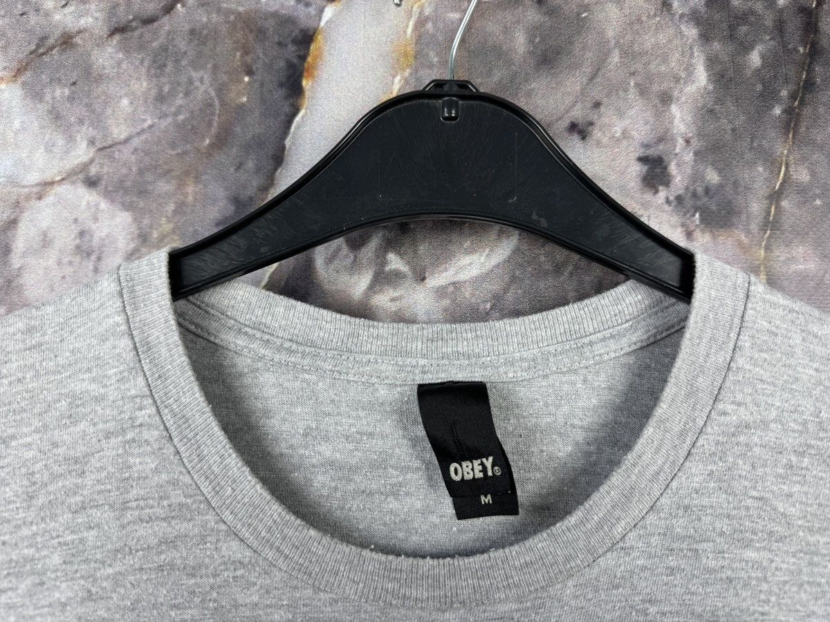 Obey Obey Graphic Portrait Print T-Shirt – Grey Short Sleeve Size US M / EU 48-50 / 2 - 7 Thumbnail