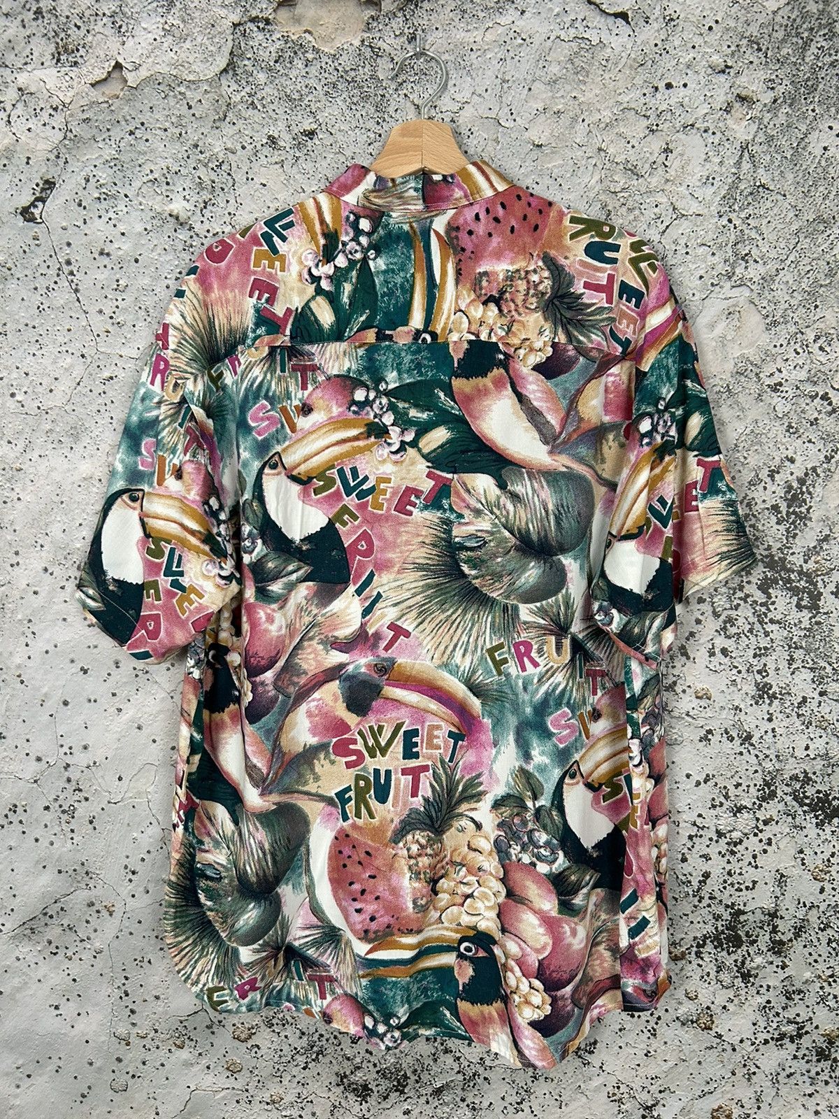 Vintage Vintage Hawaiian Shirt Oversized Fruits 90s Hype Size US S / EU 44-46 / 1 - 4 Thumbnail