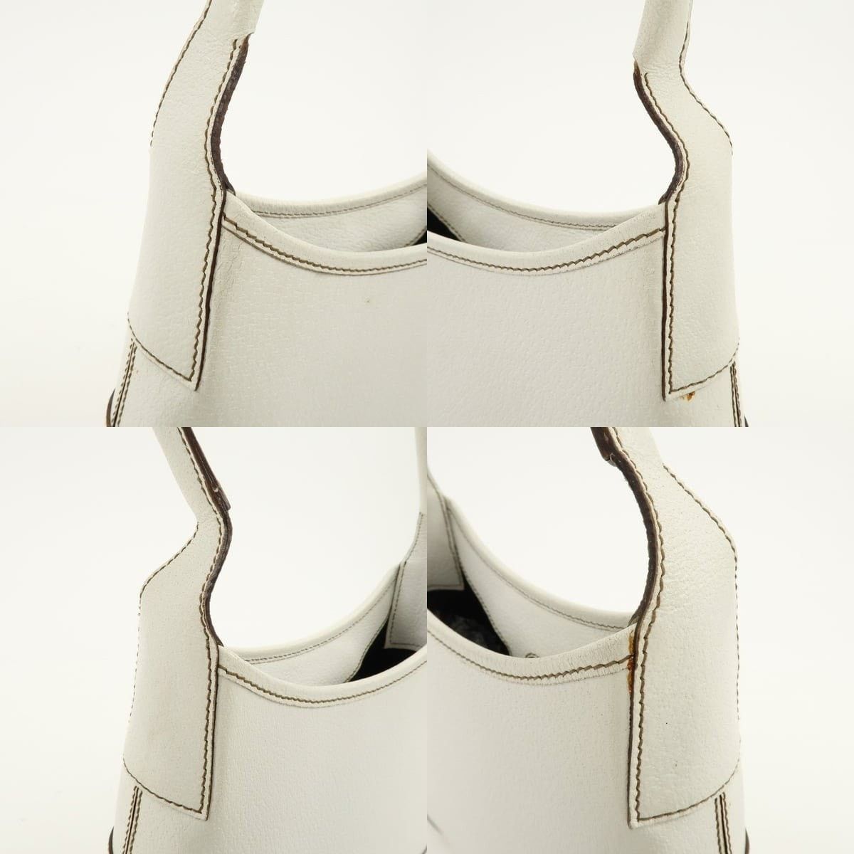 Salvatore Ferragamo Ferragamo Calfskin Shoulder Bag White Size ONE SIZE - 6 Thumbnail