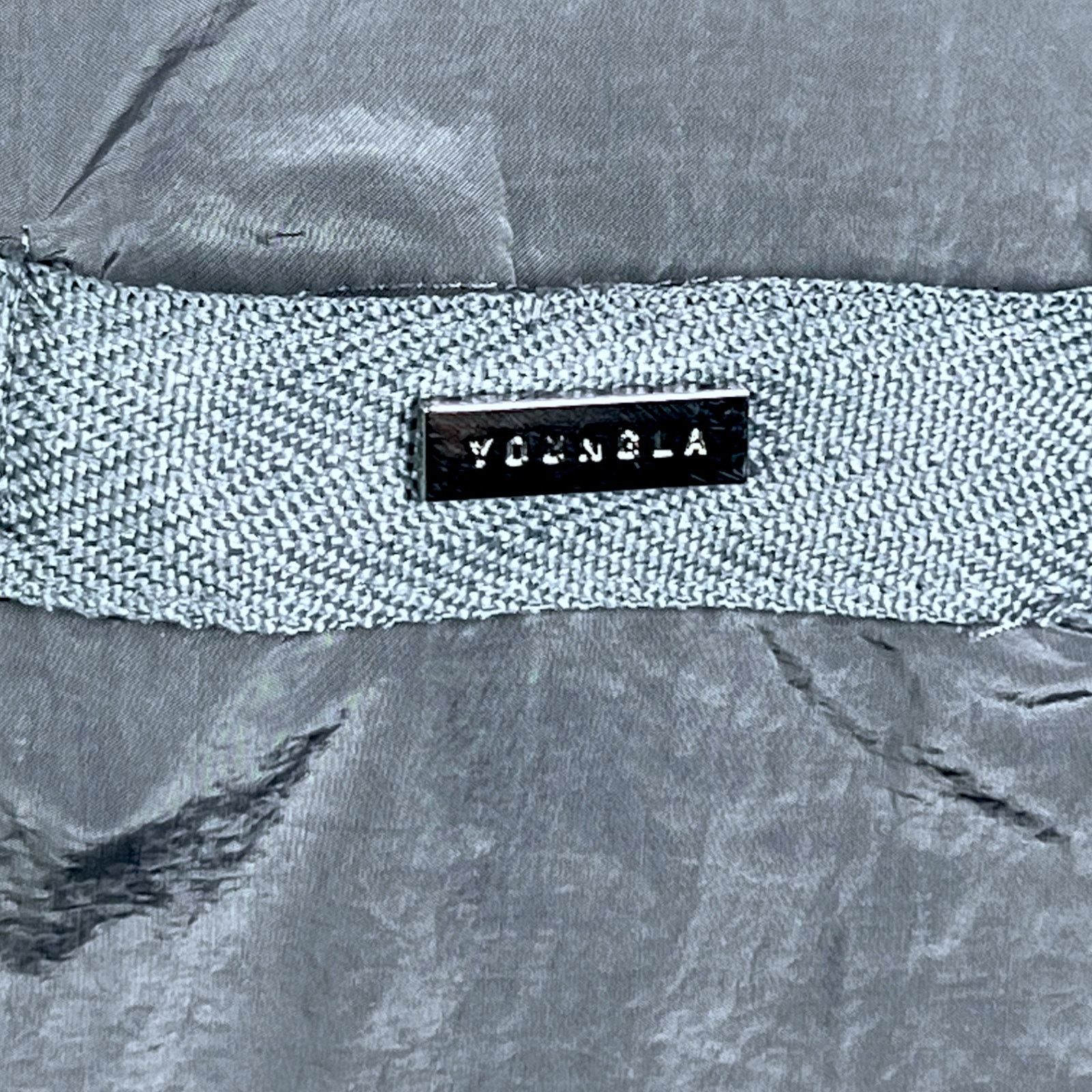 YoungLA YoungLA Mens Large Reflective Gray Zip-Up Windbreaker Jacket Size US L / EU 52-54 / 3 - 4 Thumbnail
