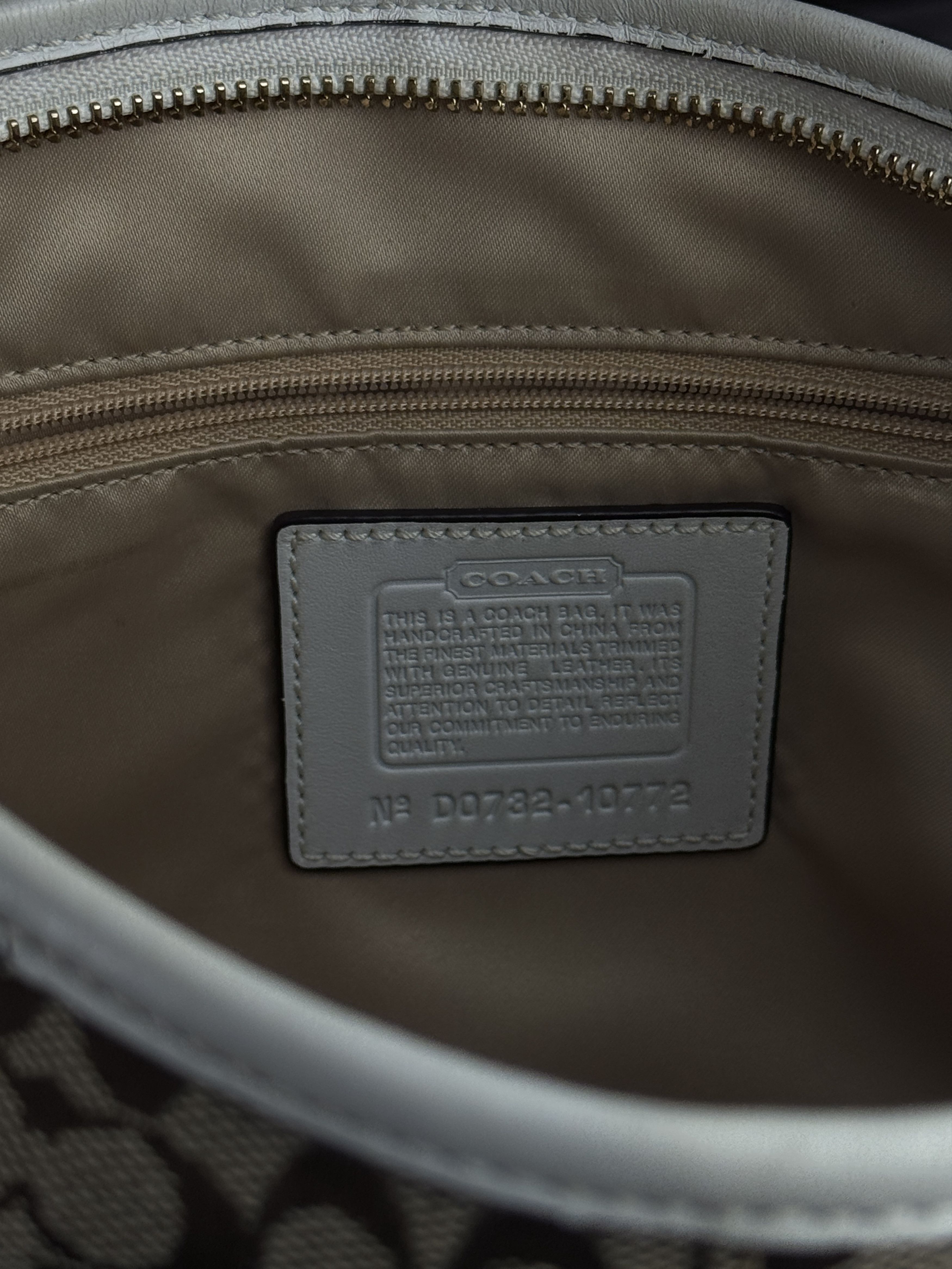 Coach Vintage Coach Ergo Hobo Signature Bag White and Beige Size ONE SIZE - 11 Thumbnail