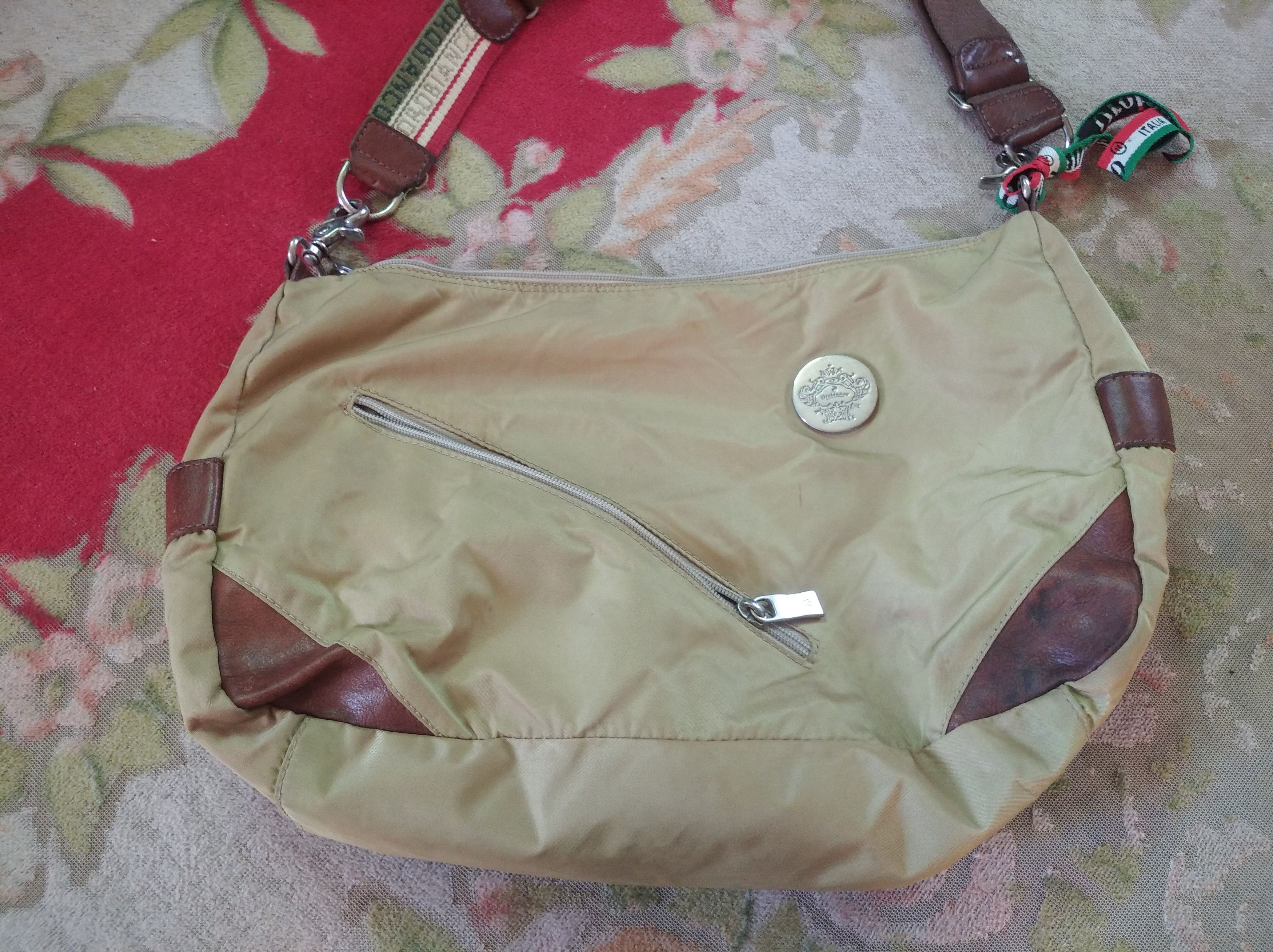Orobianco orobianco leather nylon sling bag/crossbody Size ONE SIZE - 8 Thumbnail