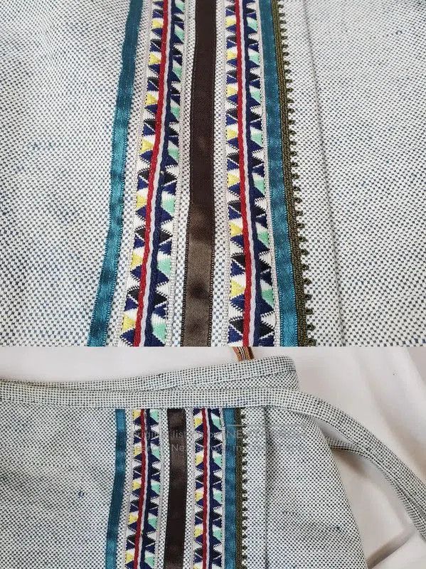 Burberry Burberry Summer Light Blue Embroidered Skirt. Size 23" - 4 Thumbnail