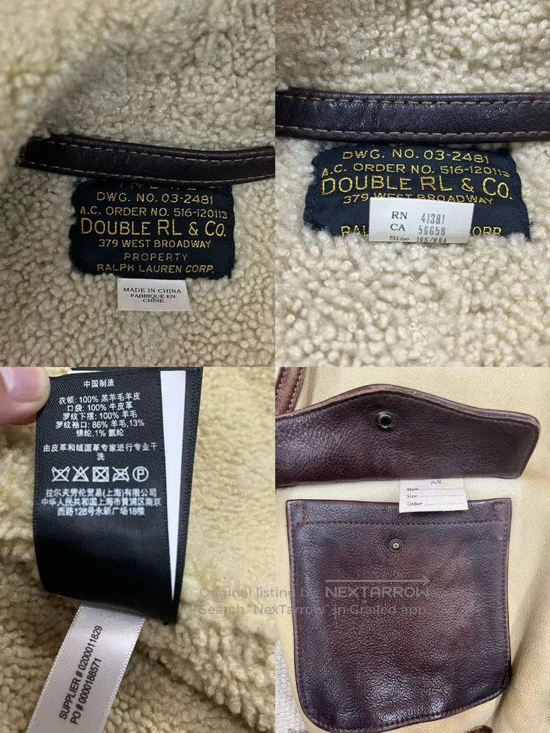 RRL Ralph Lauren Ralph Lauren RRL Shearling Leather Vest. Size US XS / EU 42 / 0 - 5 Thumbnail