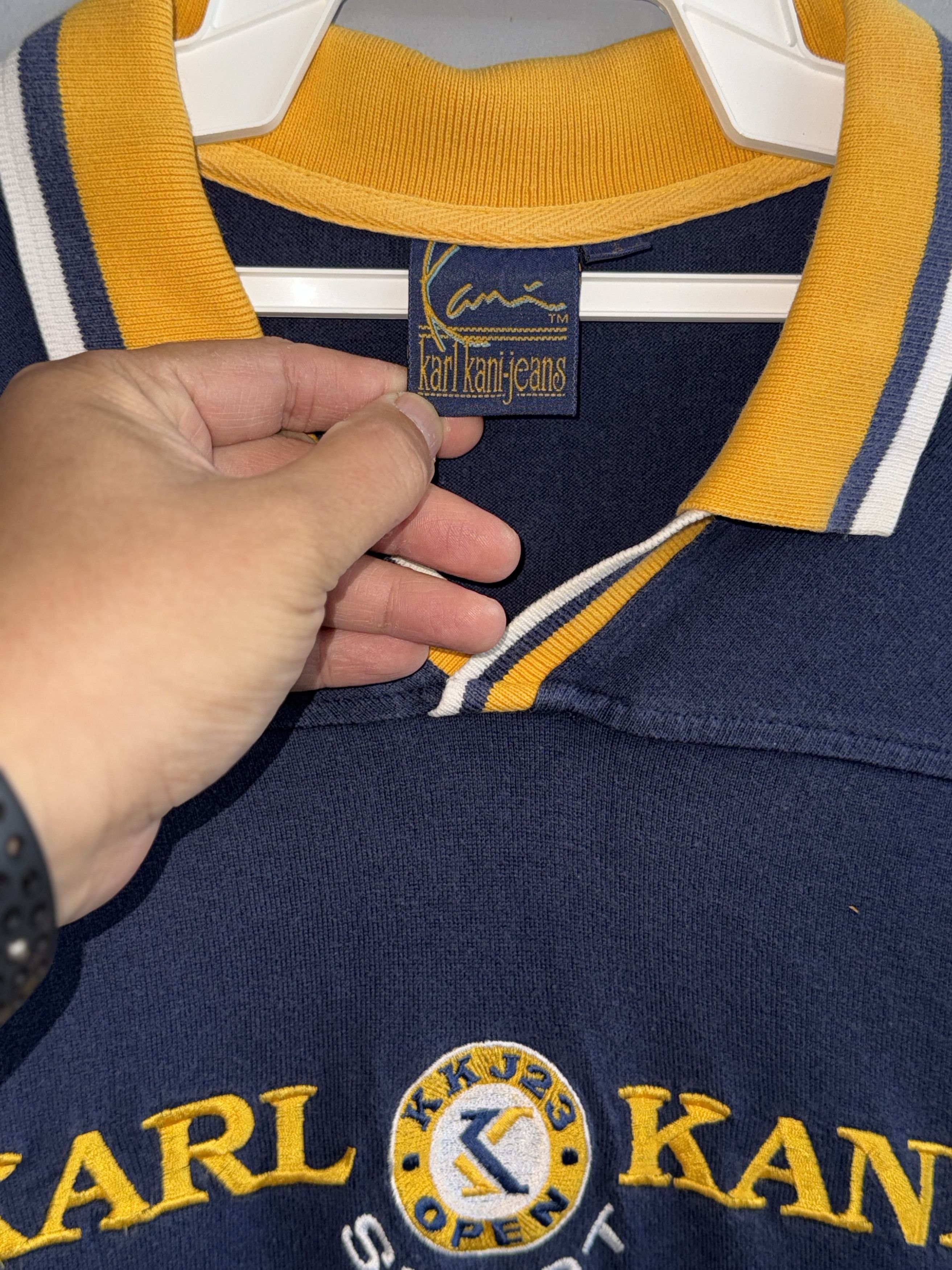 Karl Kani Karl Kani Sport Polo Vintage T-Shirt Size US L / EU 52-54 / 3 - 4 Thumbnail