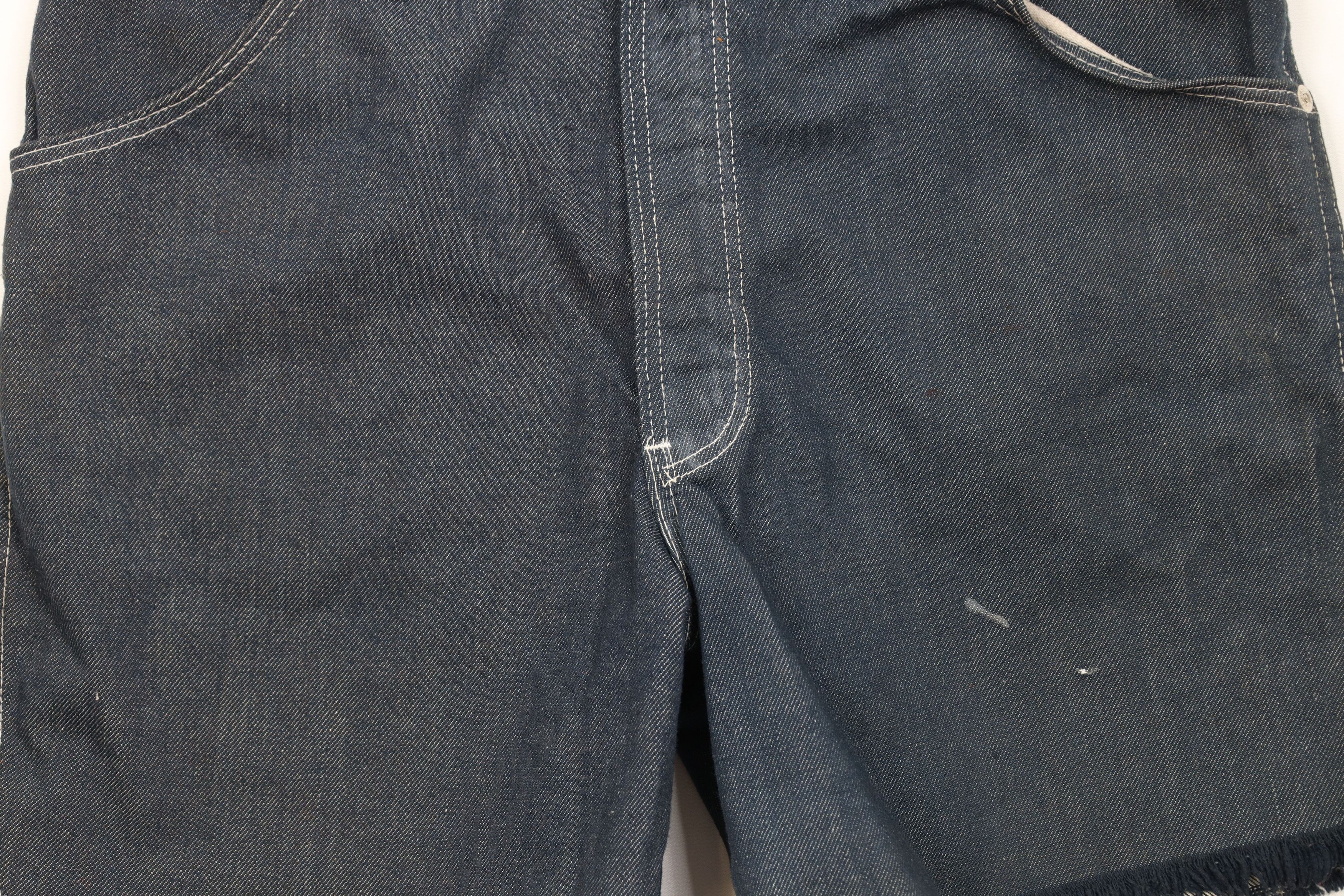 Vintage Vintage 70s Streetwear Frayed Chambray Denim Jean Shorts USA Size US 30 / EU 46 - 3 Thumbnail