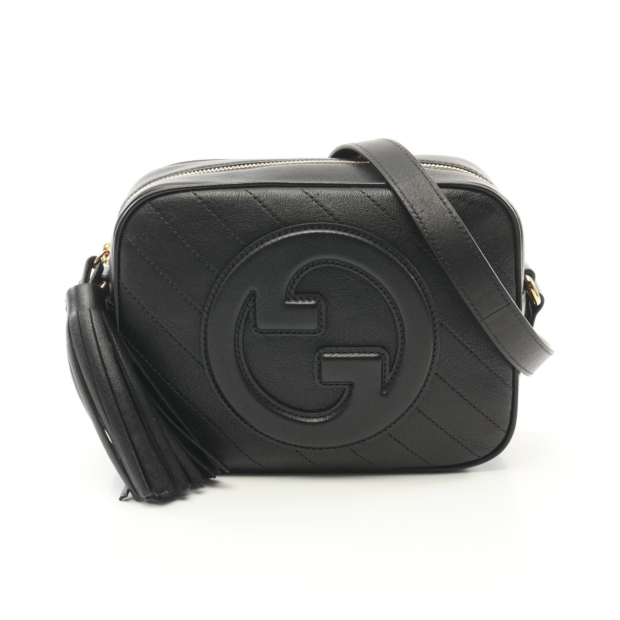 Gucci Gucci Gucci Blondie Shoulder Bag Leather Black Size ONE SIZE - 1 Thumbnail