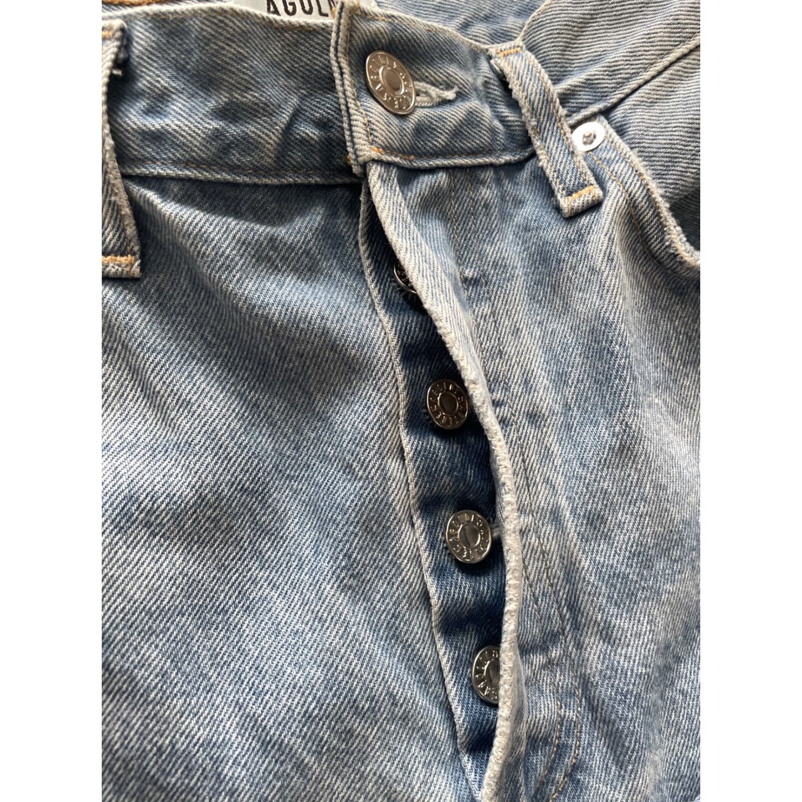 Agolde AGOLDE Jeans Womens Size 28 Mid Rise Loose Fit Denim Button Fly 90s Y2K Blues Size 28" / US 6 / IT 42 - 6 Thumbnail