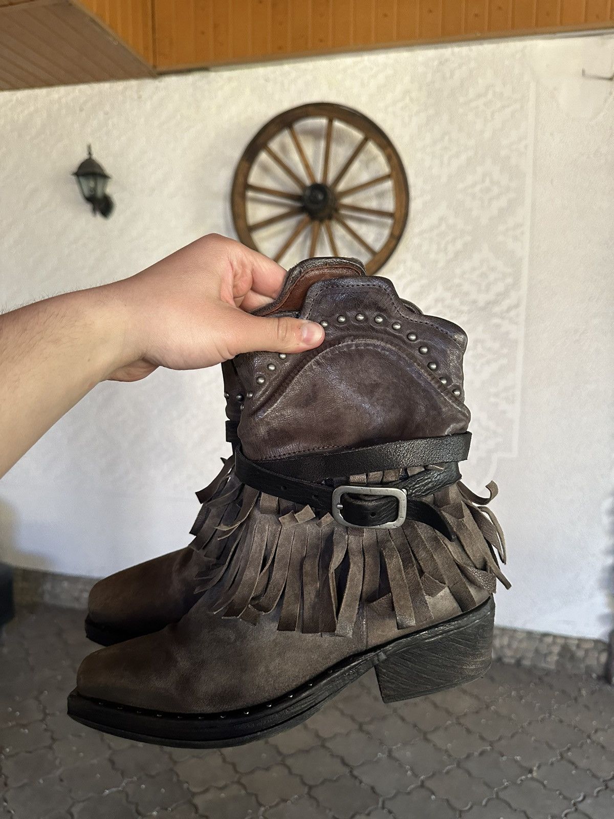 A.S.98 A.S.98 Vintage Avant Garde Leather Ankle Boots Western Japan Size US 7 / EU 40 - 1 Thumbnail