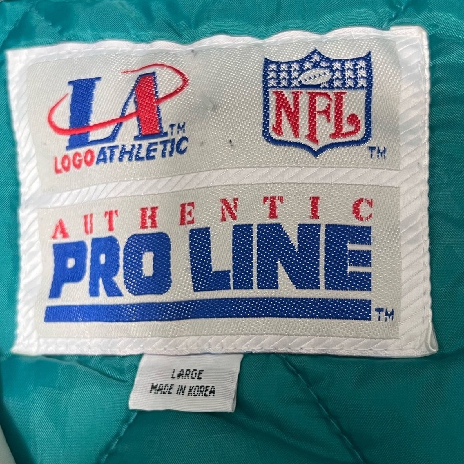 Logo Athletic VTG 90s Miami Dolphins Pro Line Logo Athletic Puffer Jacket Size US L / EU 52-54 / 3 - 6 Thumbnail