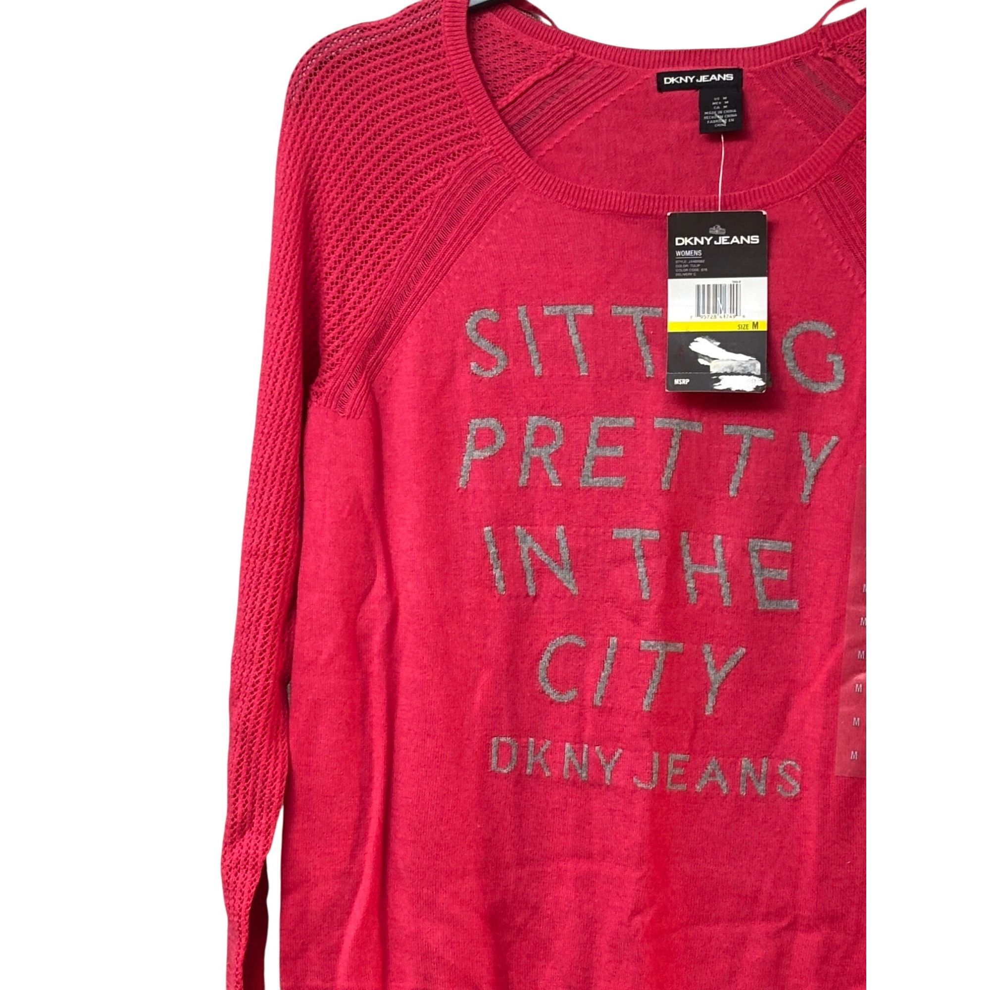 Other DKNY Jeans Junior’s “Sitting Pretty in the City” Sweater, Tu Size M / US 6-8 / IT 42-44 - 7 Thumbnail