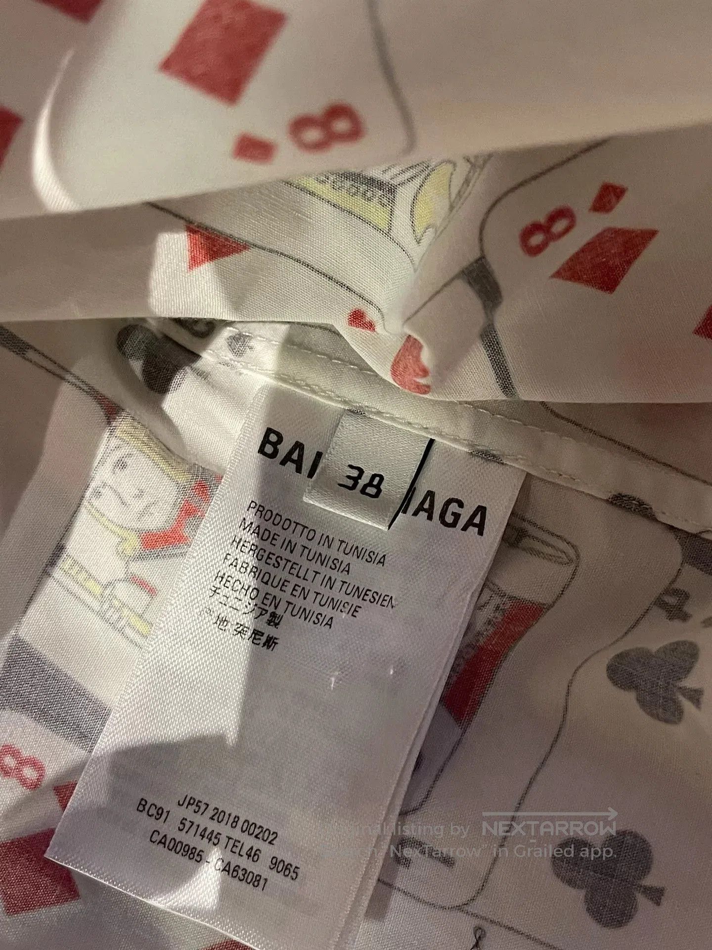 Balenciaga balenciaga playing cards short sleeve shirt. Size US M / EU 48-50 / 2 - 3 Thumbnail