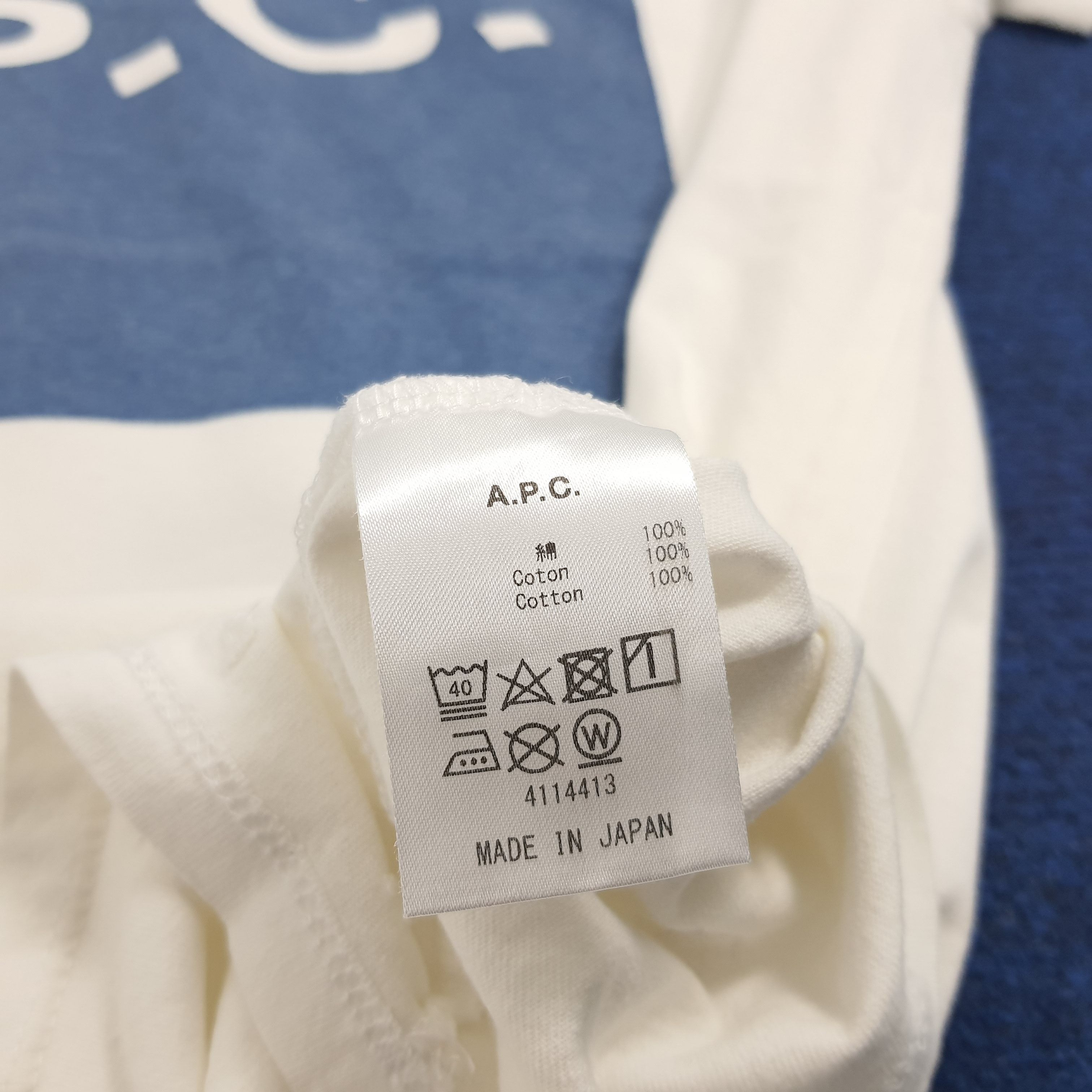 A.P.C. A.P.C Big Print Logo T-shirt Size US M / EU 48-50 / 2 - 4 Thumbnail