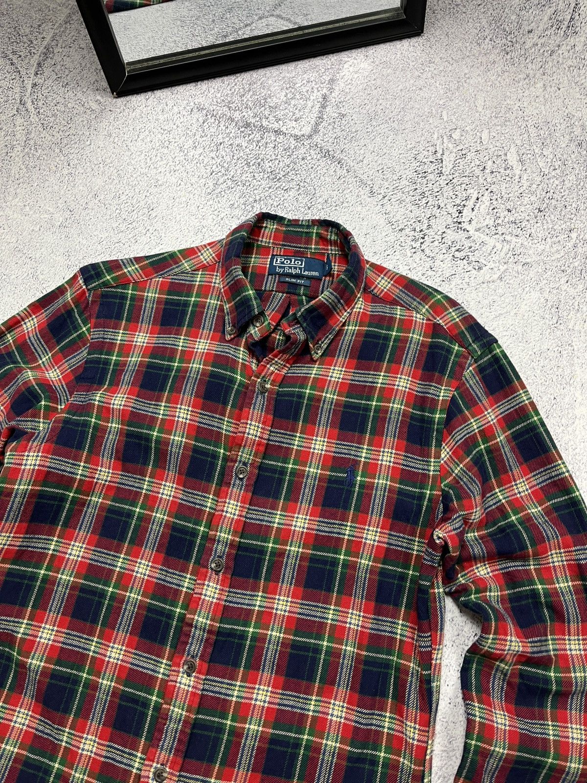 Flannel × Polo Ralph Lauren × Vintage Polo Ralph Lauren Plaid Flannel Button Up Shirt Chekered Size US L / EU 52-54 / 3 - 5 Thumbnail
