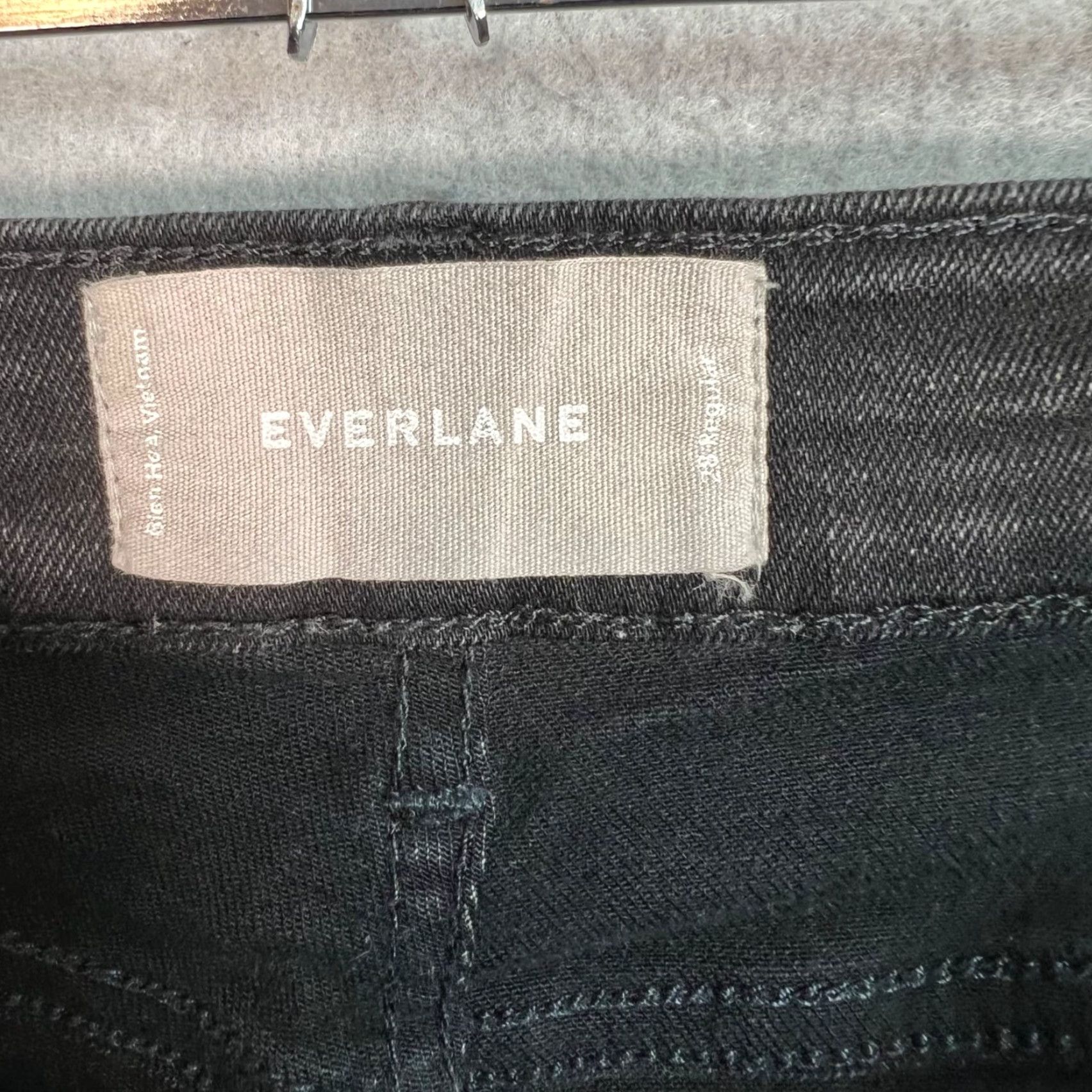 Everlane Everlane Skinny Jeans Womens Size 28 Black Cotton Blend Denim Stretch 5-Pocket Regular Size 28" / US 6 / IT 42 - 3 Thumbnail