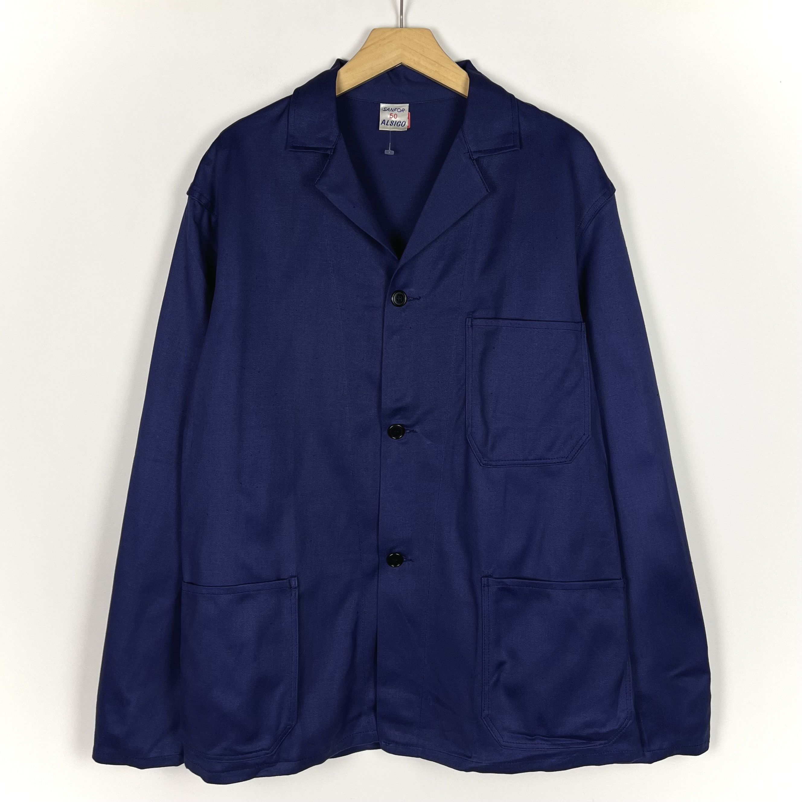 Le Laboureur Vintage Sanfor 3-Pocket French Work Jacket 80’s Size US M / EU 48-50 / 2 - 1 Thumbnail