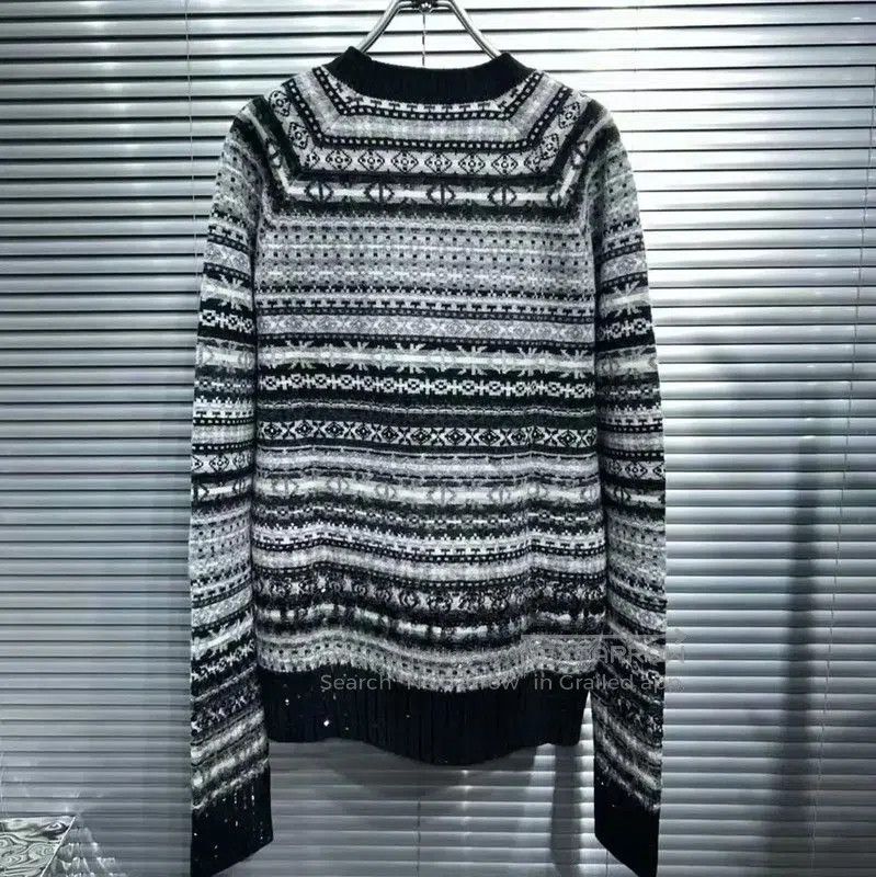 Dior Dior Colorful Wool Blend Long Sleeve Sweater . Size US M / EU 48-50 / 2 - 2 Thumbnail