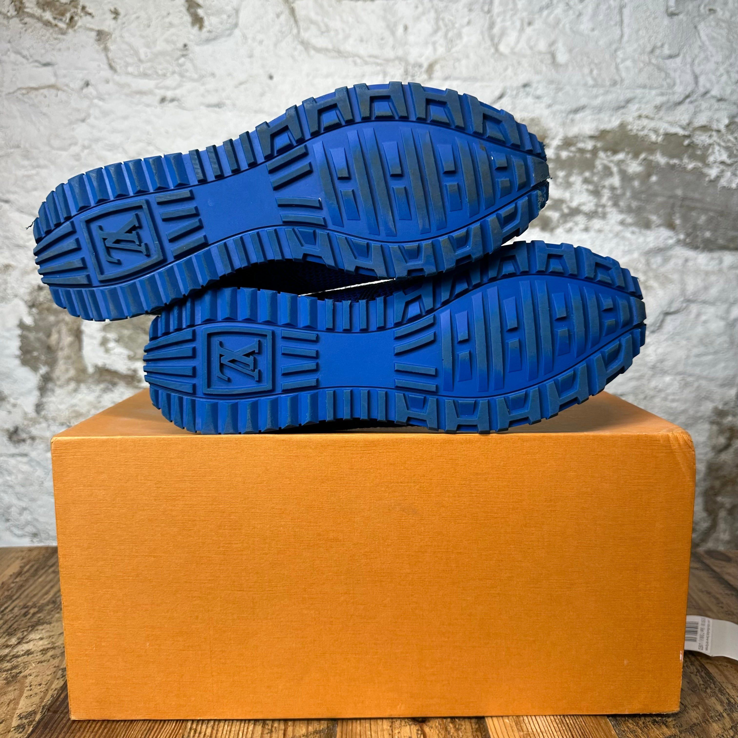 Louis Vuitton Louis Vuitton Blue Black Damier Runaway Sneaker Sz 7.5 (6LV) Size US 7.5 / EU 40-41 - 5 Thumbnail