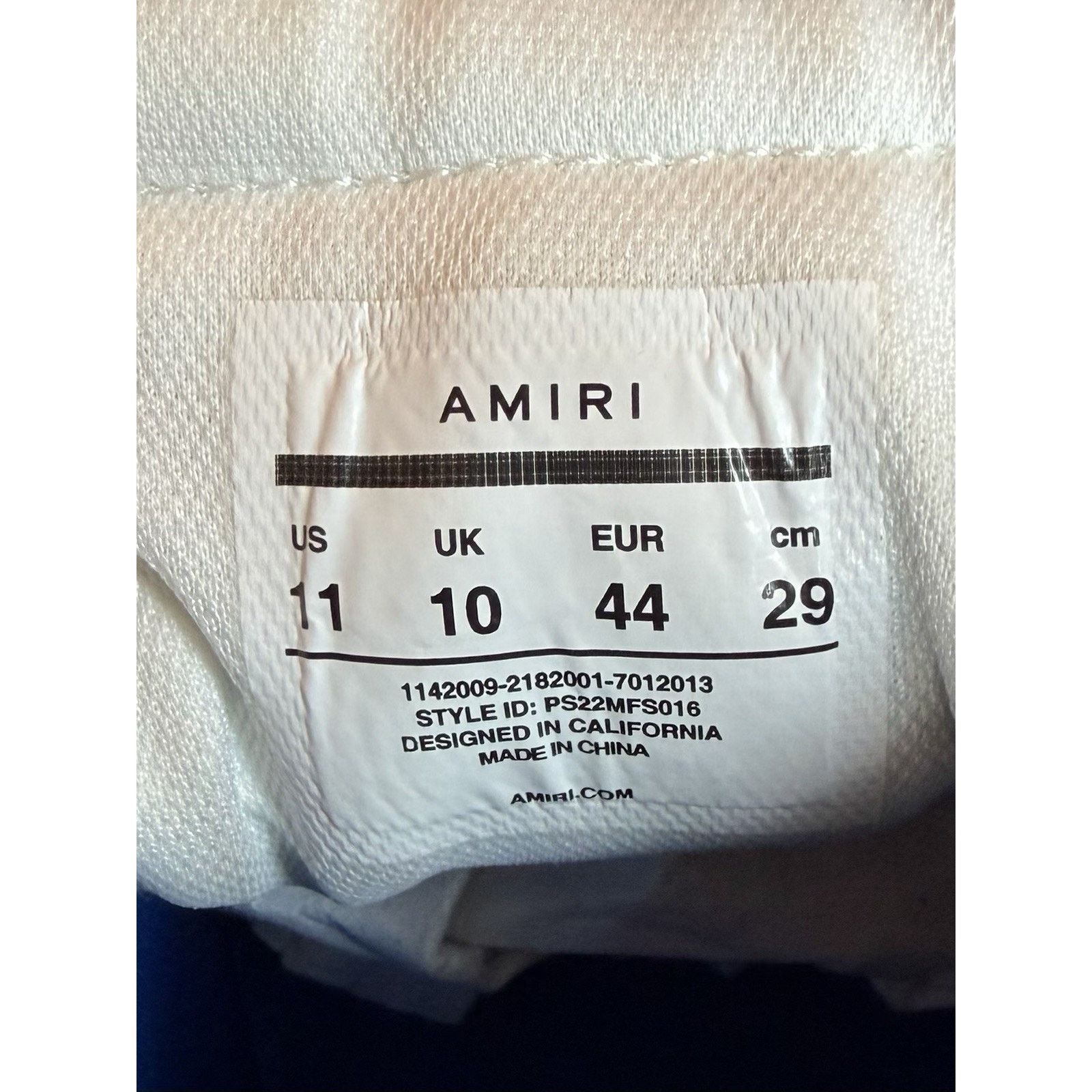 Amiri Size 44EU/11US - Amiri Skel Top Bandana Blue High TRIED ON Size US 11 / EU 44 - 10 Thumbnail