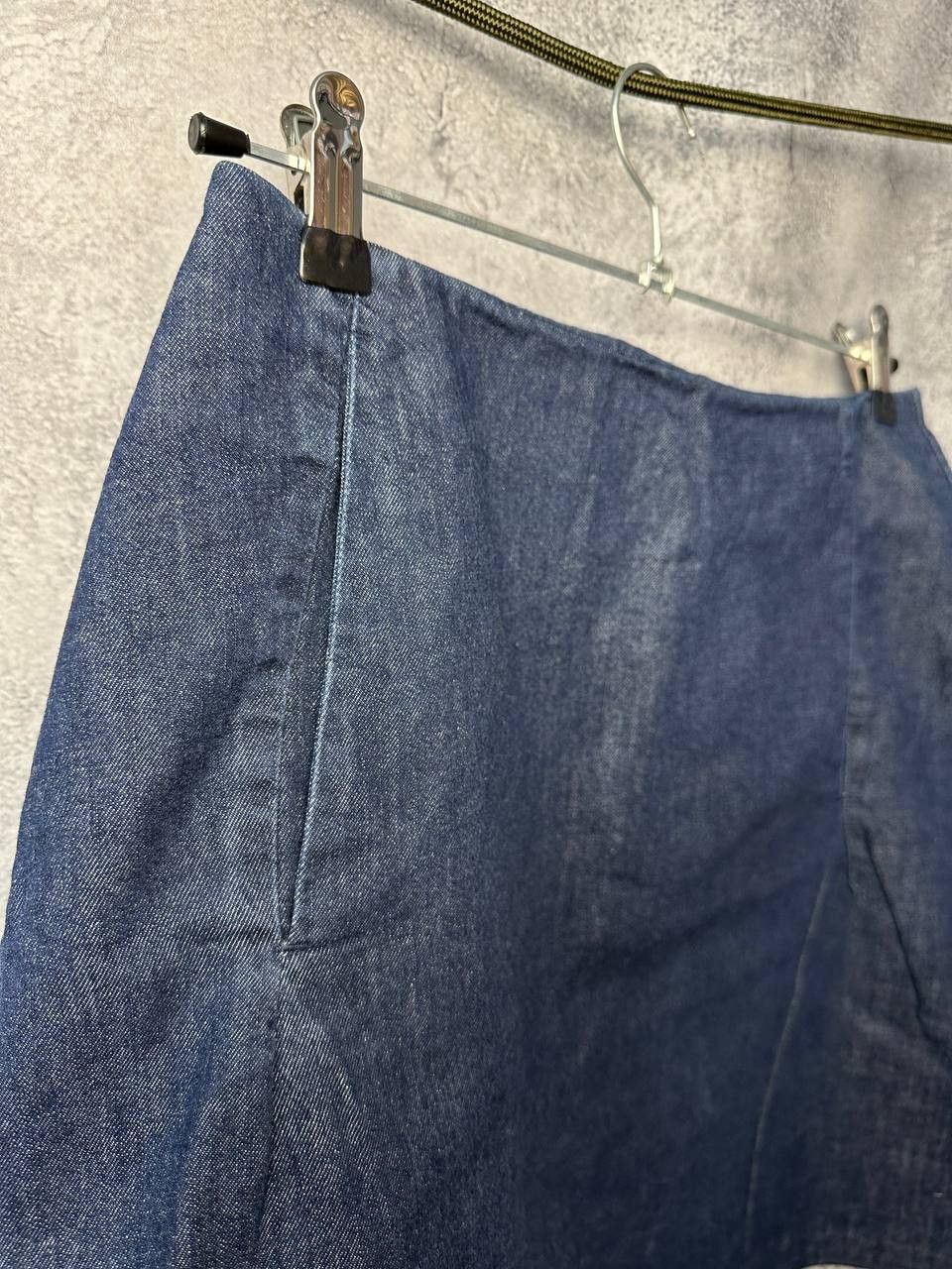 Designer TOAST Mini Denim Skirt - Pockets - Zip - Button Size 30" / US 8 / IT 44 - 4 Thumbnail