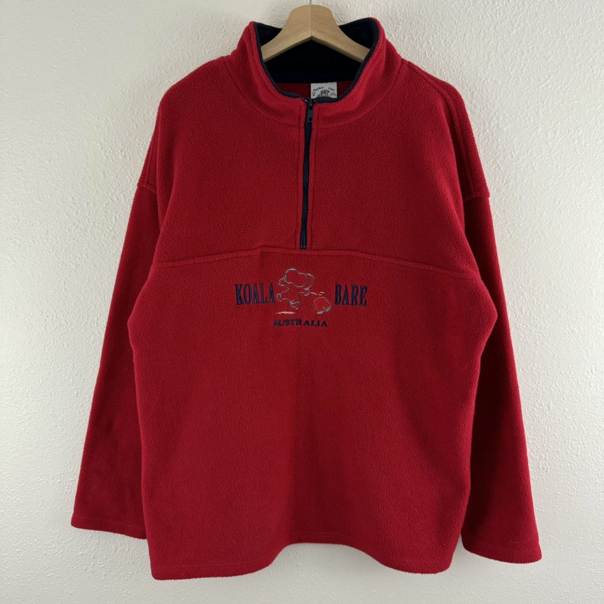 Other Koala Bare Australia 90s Red Oversized Fleece Sweatshirt Size M / US 6-8 / IT 42-44 - 2 Thumbnail