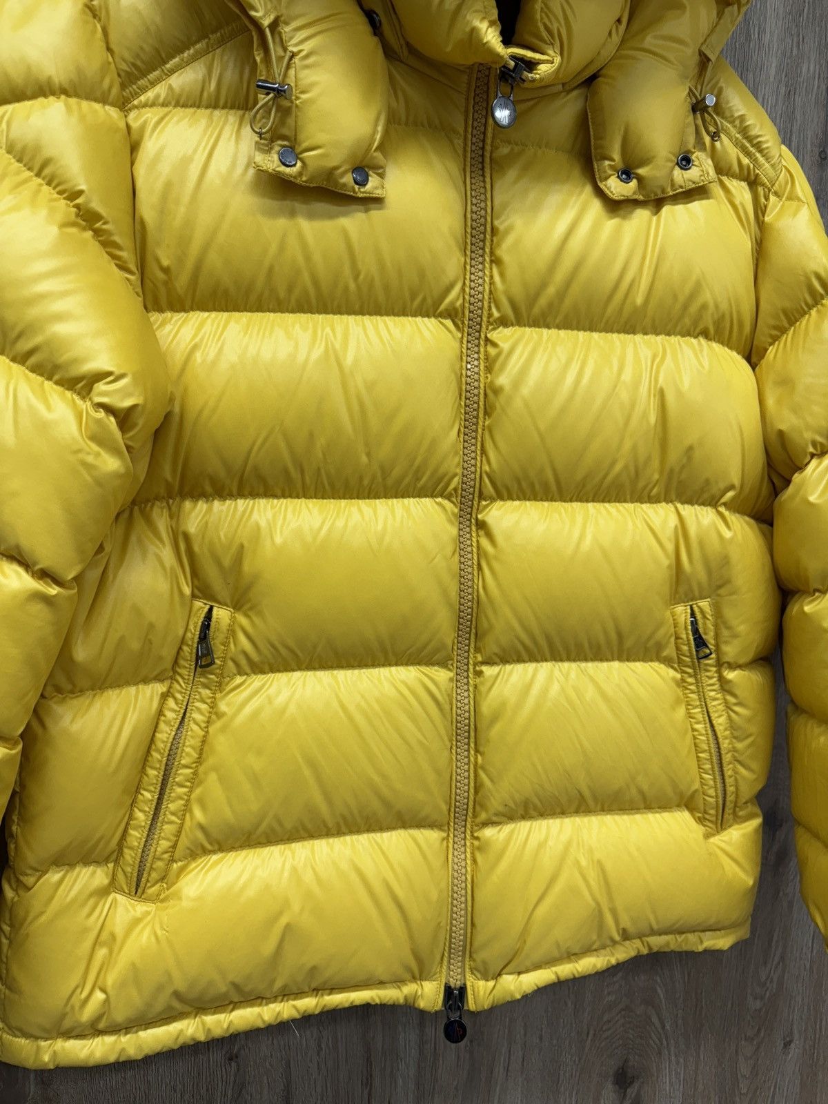 Moncler Moncler Yellow Maya Puffer Jacket Size US XL / EU 56 / 4 - 4 Thumbnail