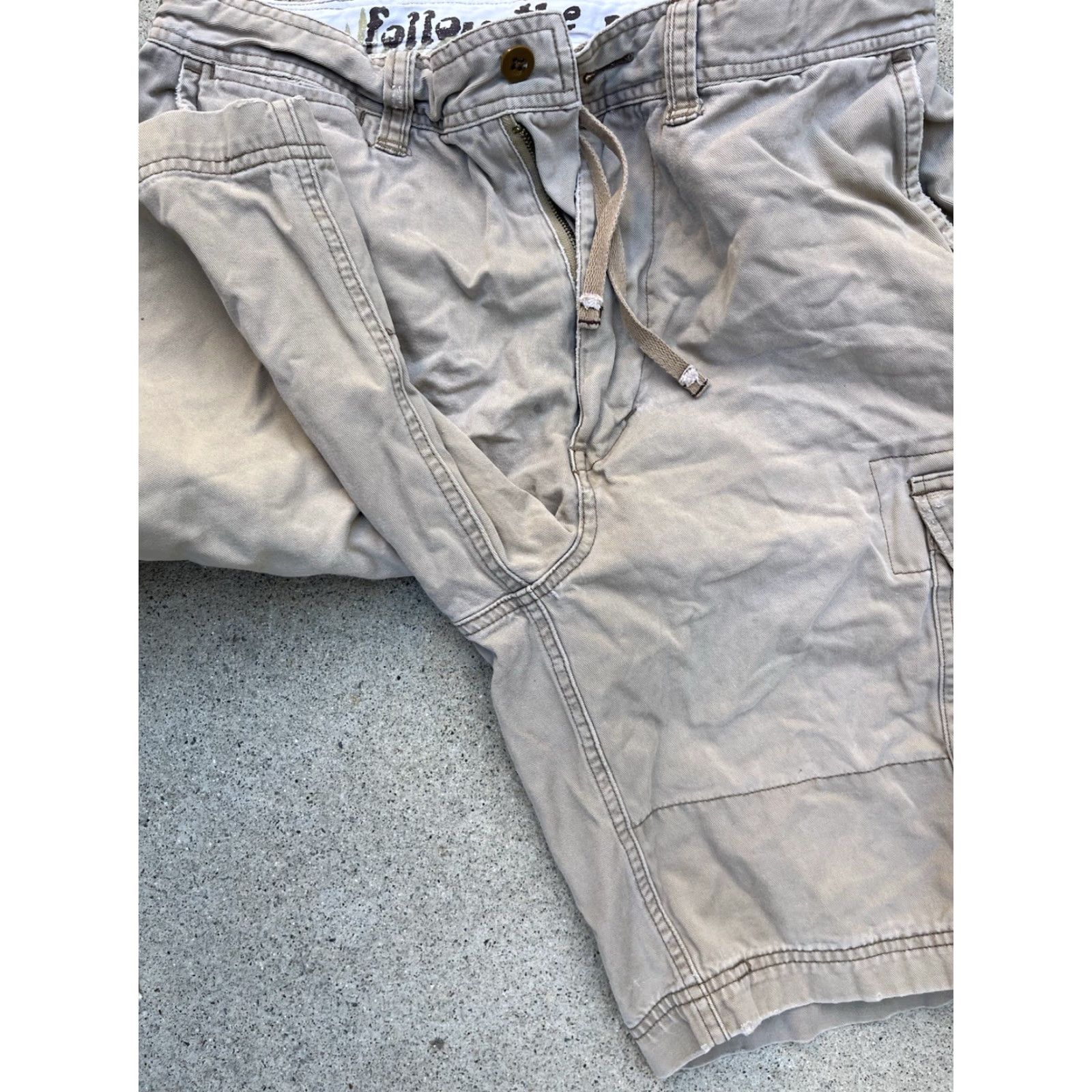American Eagle Outfitters VINTAGE American Eagle Outfitters Cargo Shorts Beige 32 Men’s Casual 90s Y2K Boho Bohemian Outdoor Size US 32 / EU 48 - 6 Thumbnail